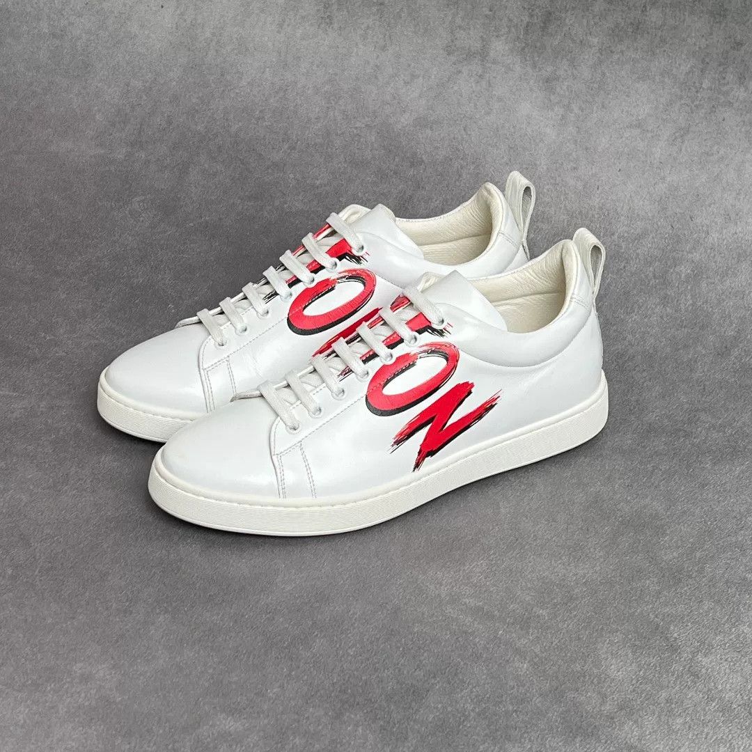 Kiton Kiton Casual Printed Lowtop Sneakers 9.5 Men Size US 9.5 / EU 42-43 - 1 Thumbnail