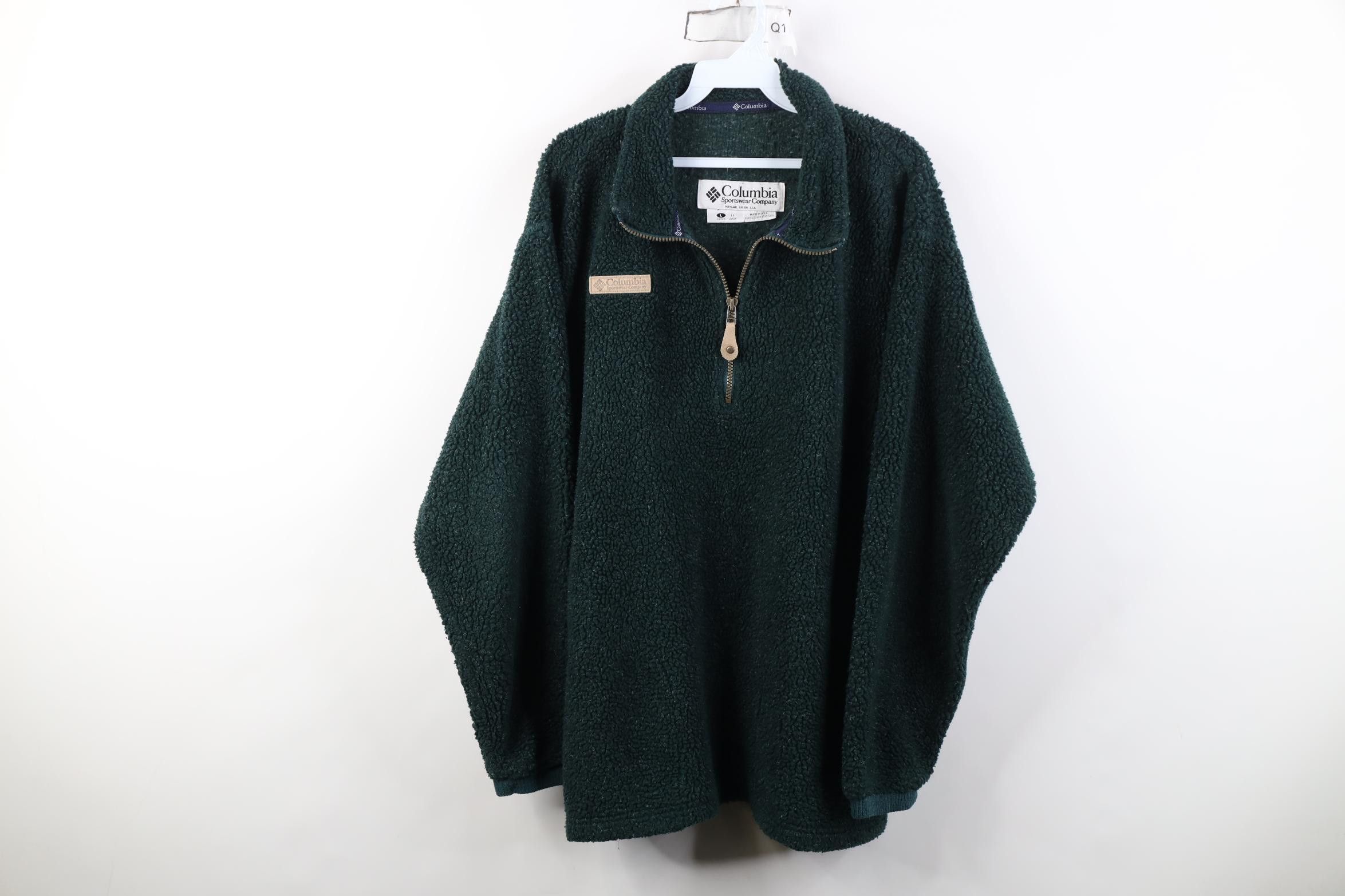 Columbia Vintage 90s Columbia Fleece 1/4 Zip Pullover Sweater USA Size US L / EU 52-54 / 3 - 1 Thumbnail