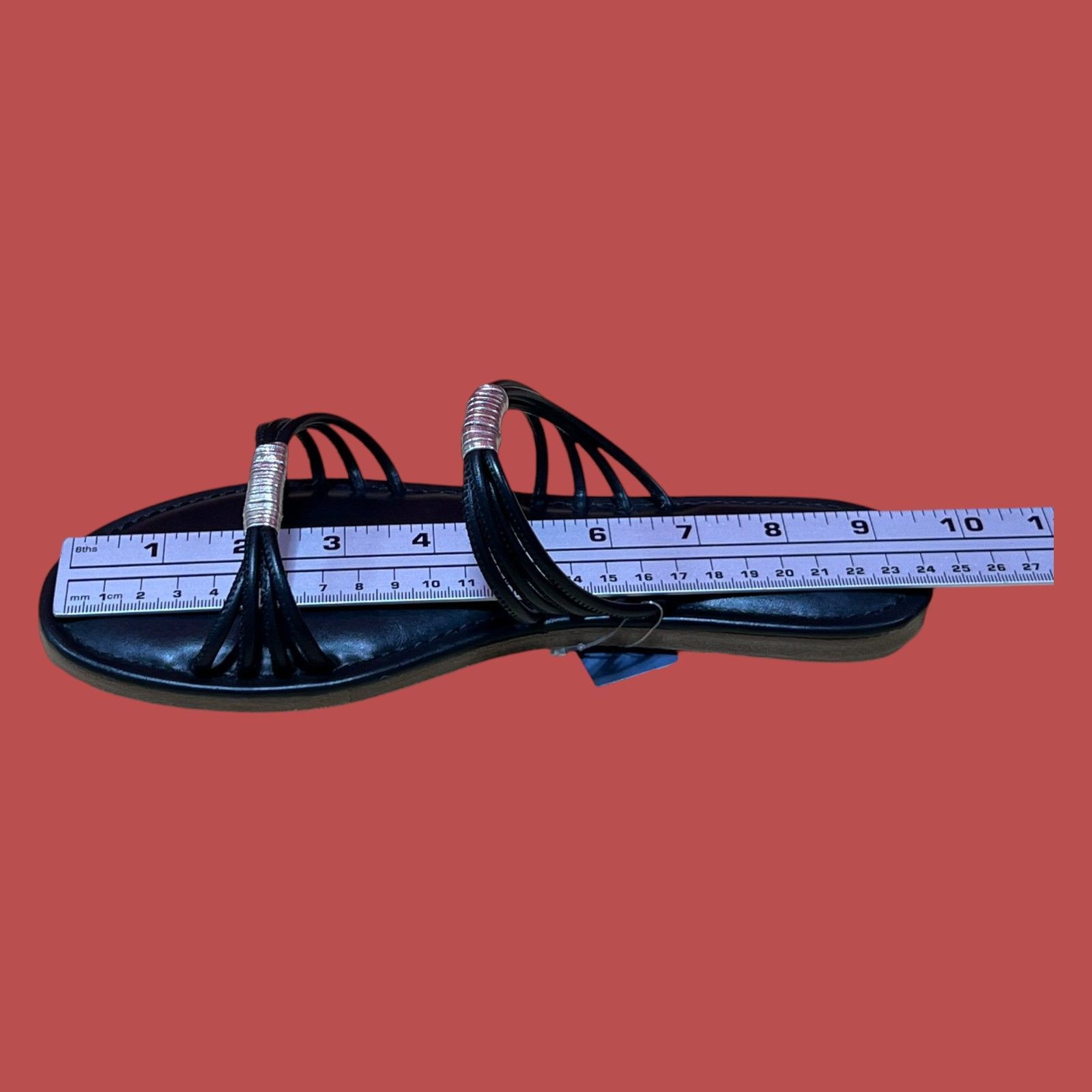 Other Universal Thread - Women's Aura Two Band Slide Sandals - Bla Size US 7.5 / IT 37.5 - 7 Thumbnail