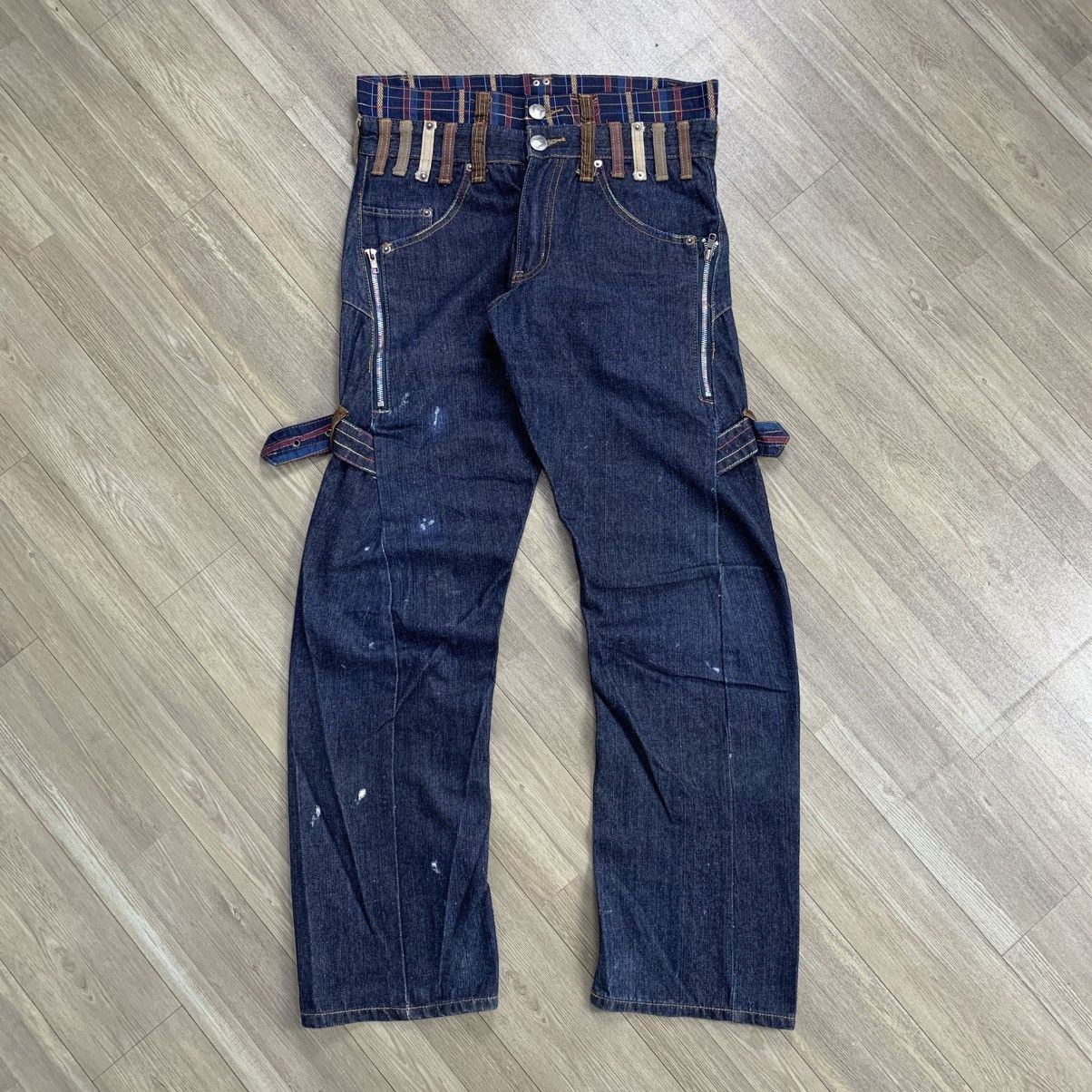 20471120 BreathMINt Double Waist Lgb Ifsix GOA Style Denim Pants Size US 32 / EU 48 - 1 Thumbnail