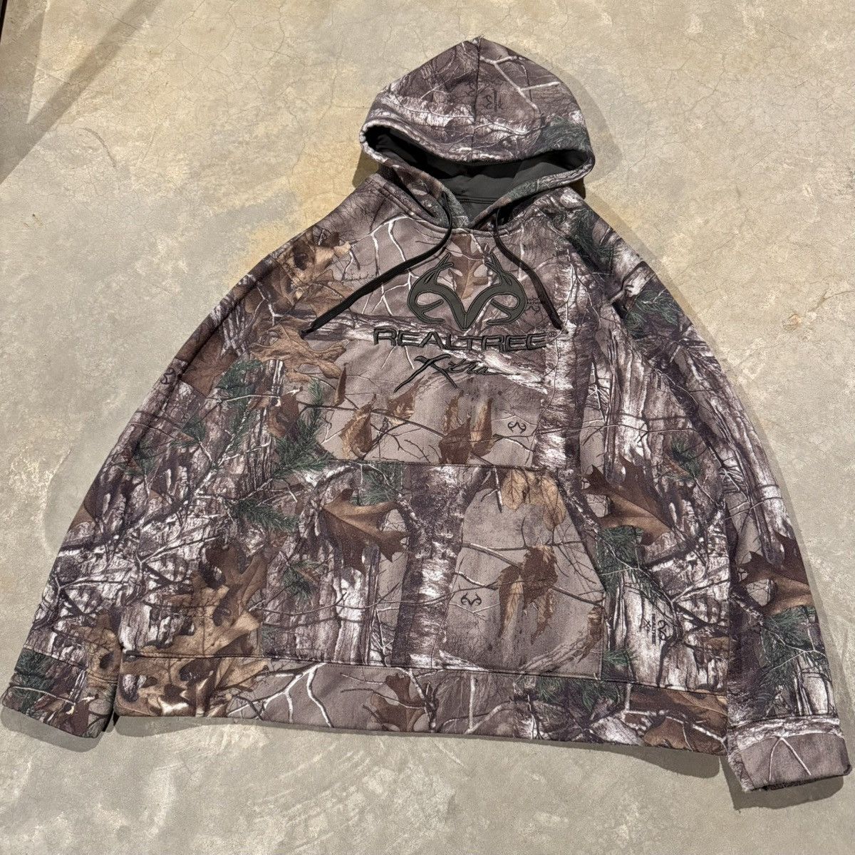 Realtree Vintage 2000s Realtree Woodland Camo Embroidered Hoodie Y2K Size US XXL / EU 58 / 5 - 2 Thumbnail