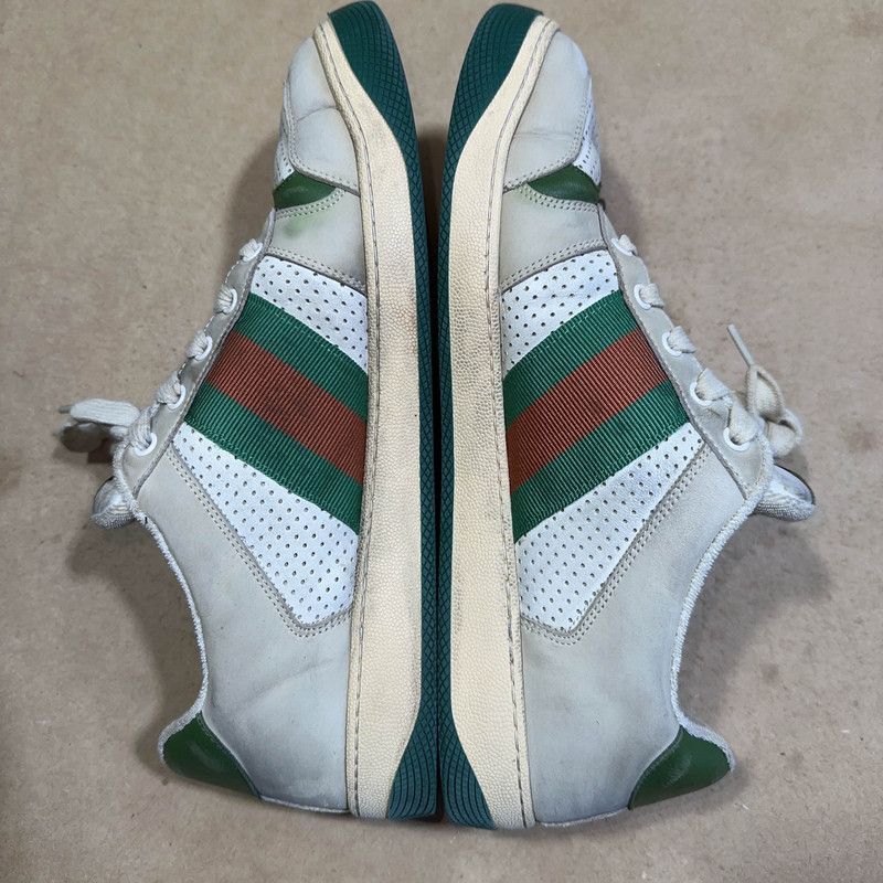 Gucci Gucci Screener Vintage Sneakers in Gray Green - Size US 10.5 / EU 43-44 - 8 Thumbnail