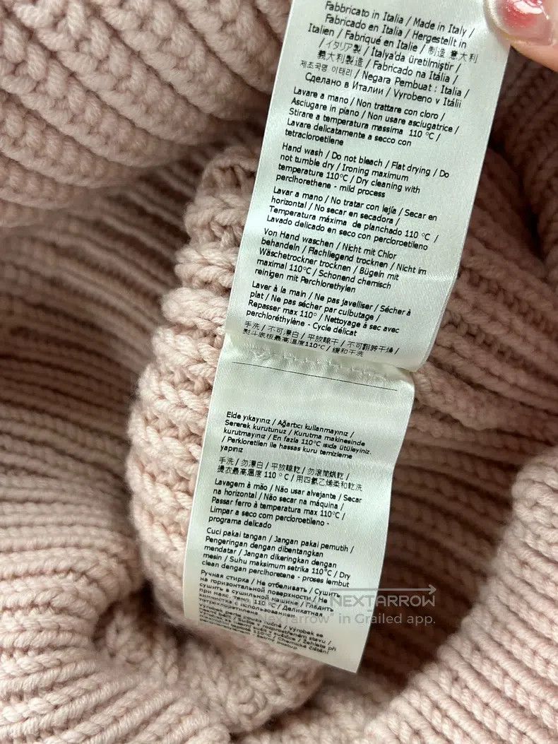Fendi Fendi Cherry blossom pink bulky knit round neck 100% wool Size XXS / US 00 / IT 34 - 7 Thumbnail