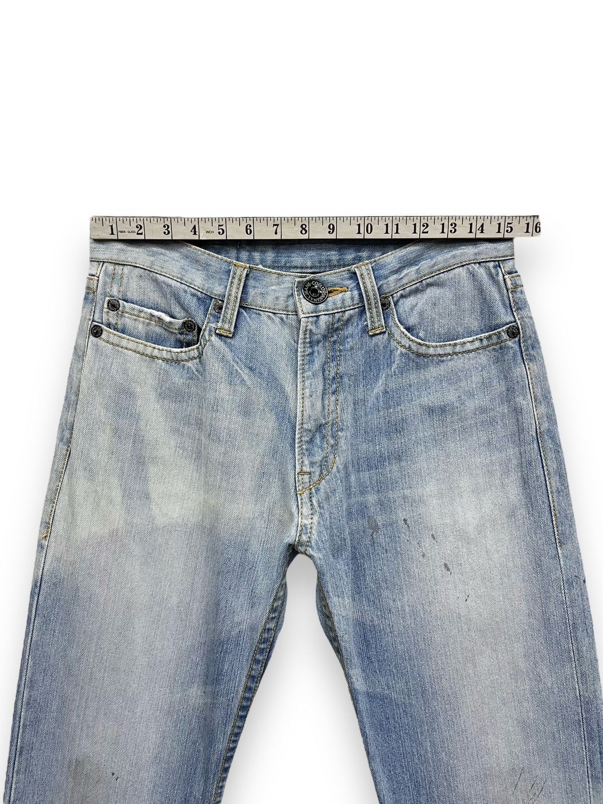 Japanese Brand × Le Grande Bleu (L.G.B.) 🔥CO&LU 56 Big Print Light Wash Sun Faded Denim Size US 30 / EU 46 - 13 Thumbnail