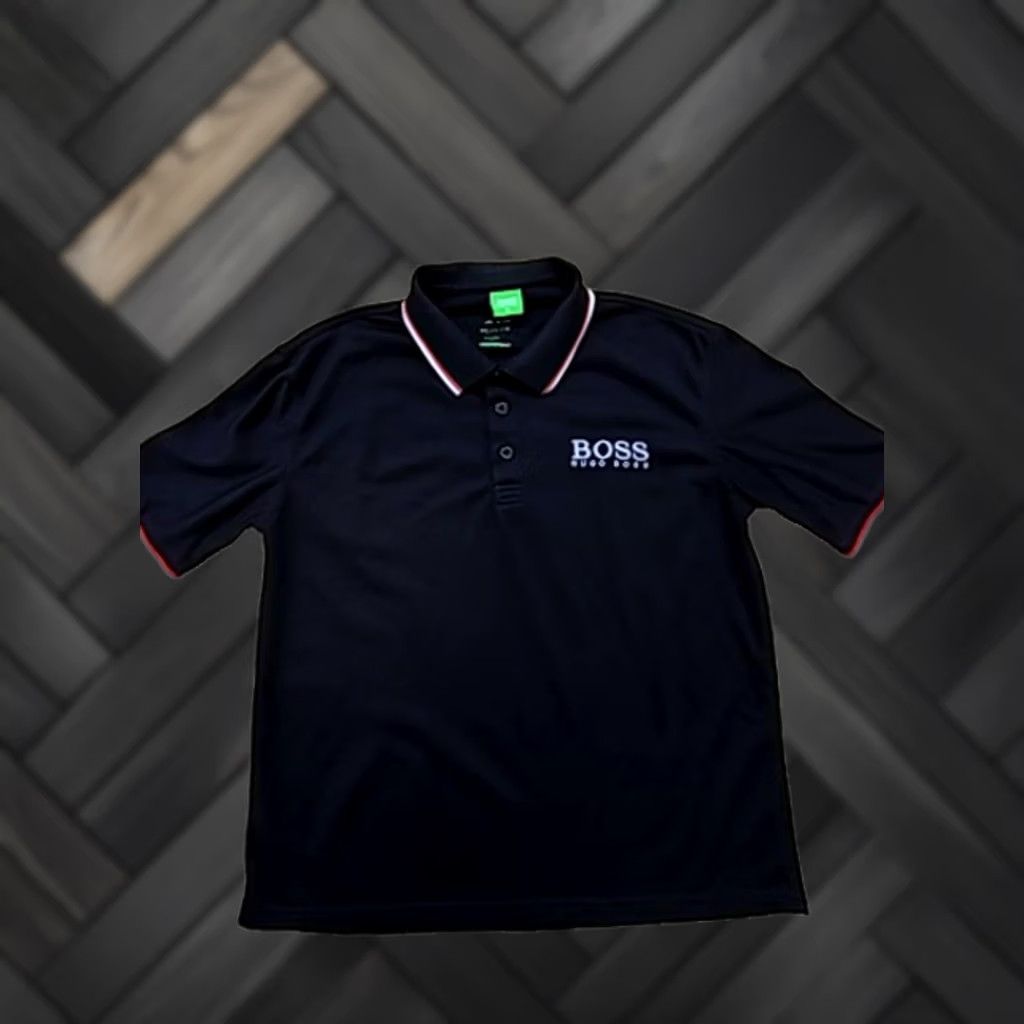 Hugo Boss Hugo Boss Black Polo Shirt Men's M Short Sleeve Cotton Regular Fit Size US M / EU 48-50 / 2 - 1 Thumbnail