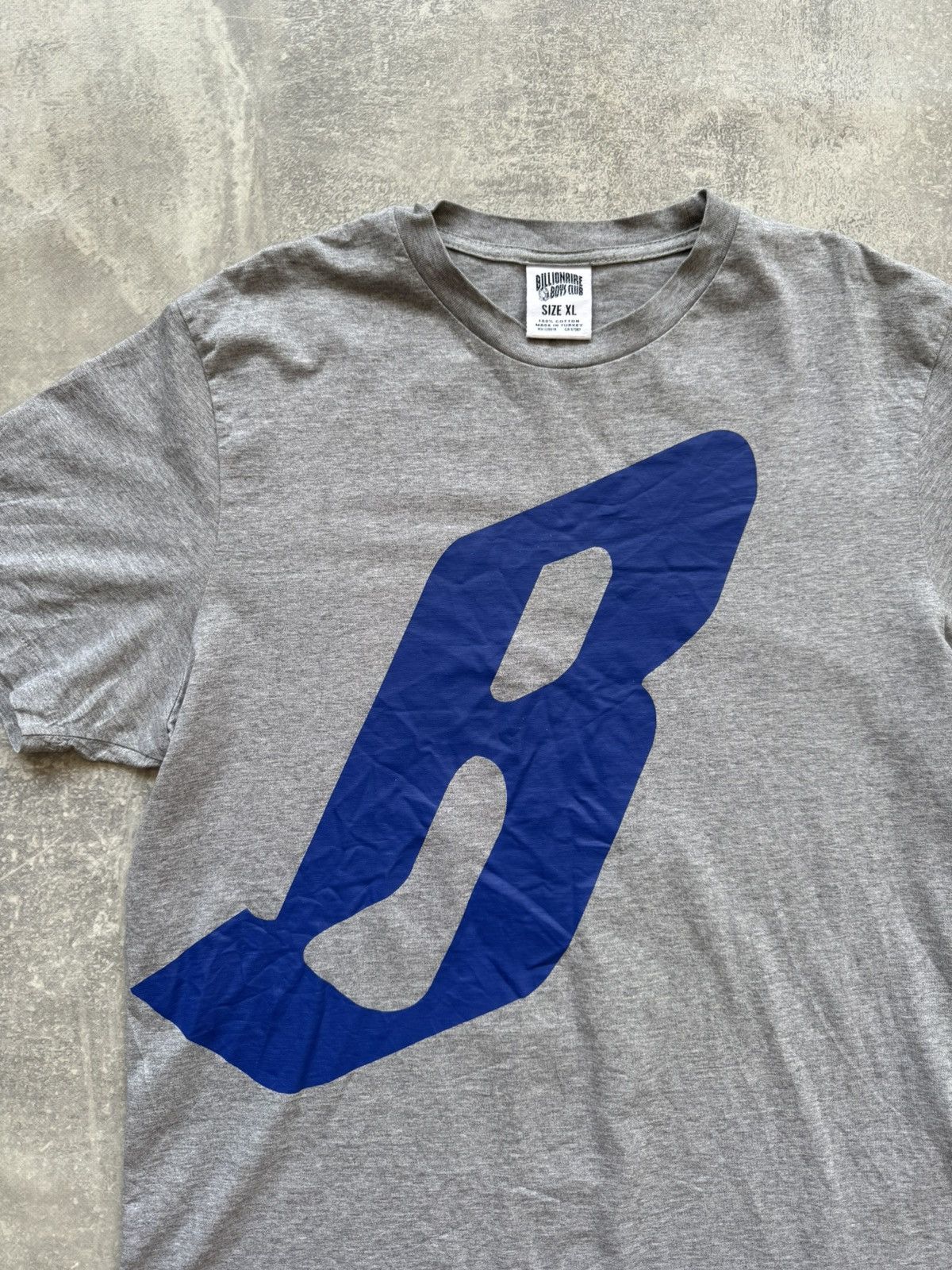 Billionaire Boys Club × Vintage Billionaire Boys Club Big B Gray T Shirt BBC Size US XL / EU 56 / 4 - 2 Thumbnail