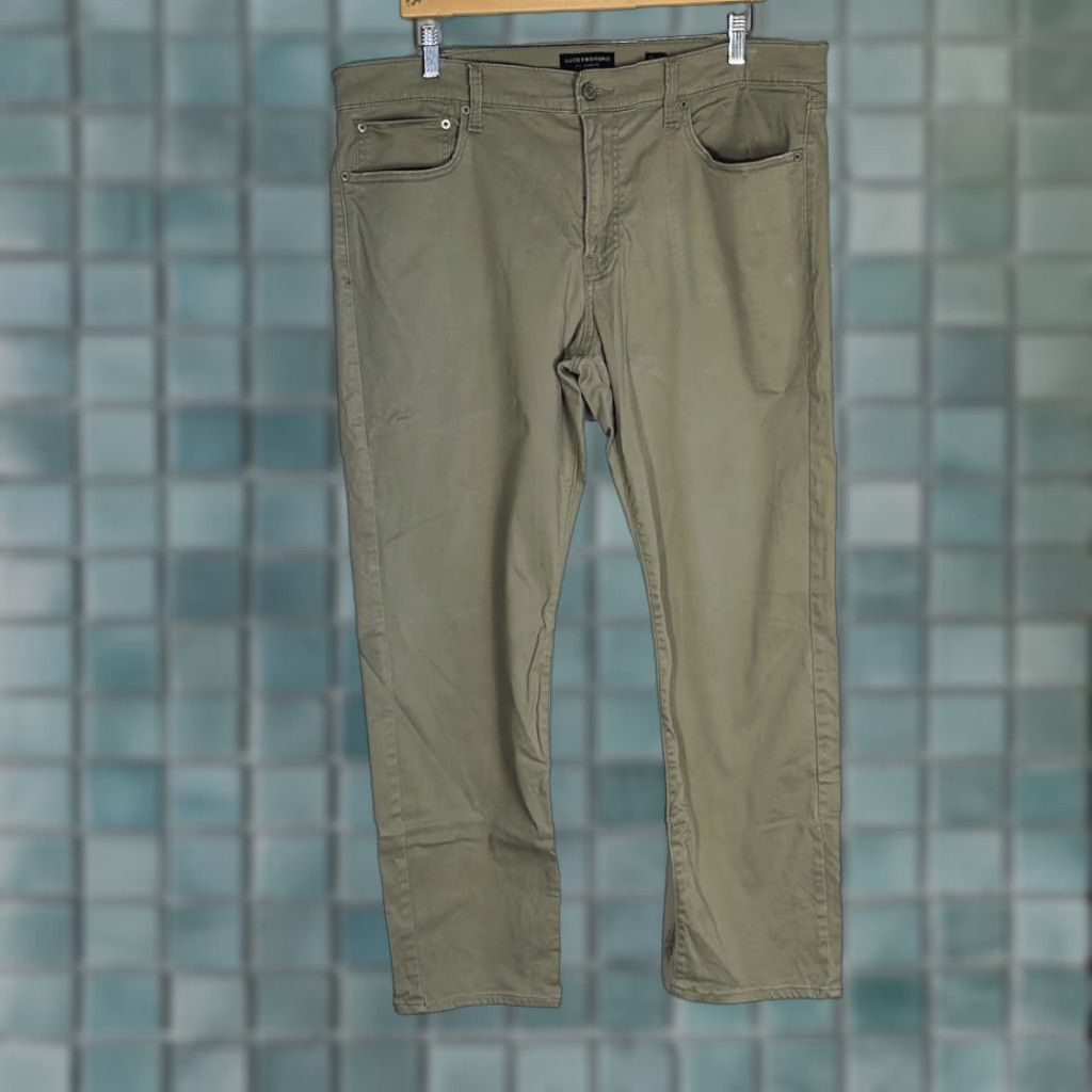 Lucky Brand Lucky Brand Jeans Men Slim Straight W38 L30 Tan 121 Dense Brown 30" Inseam Mens Size US 38 / EU 54 - 1 Thumbnail