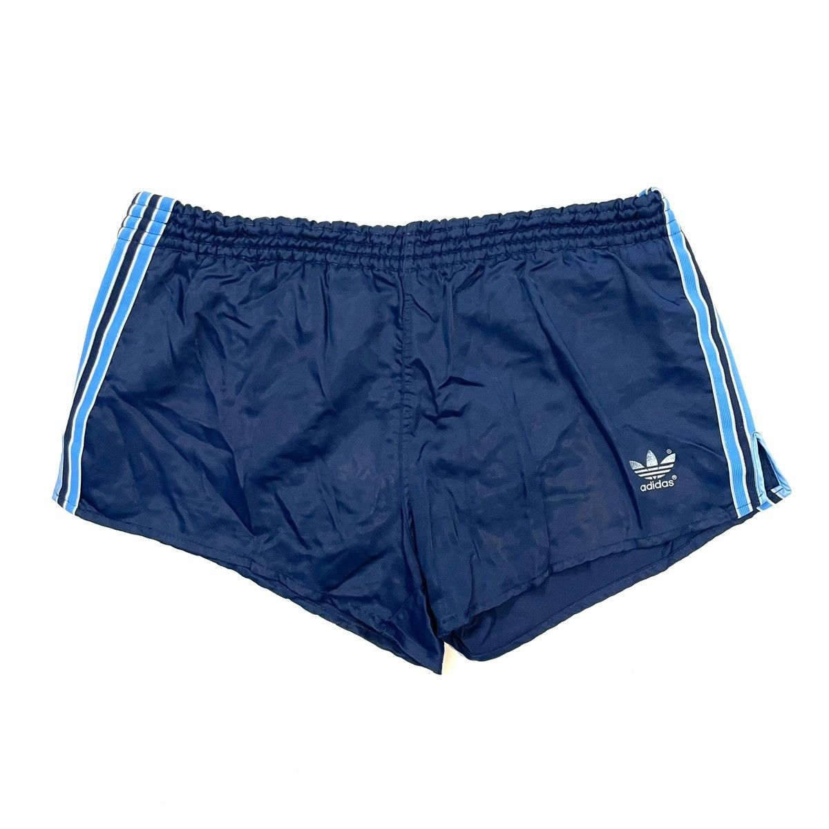 Vintage Adidas Navy Shorts Sportswear 90s Trefoil Logo