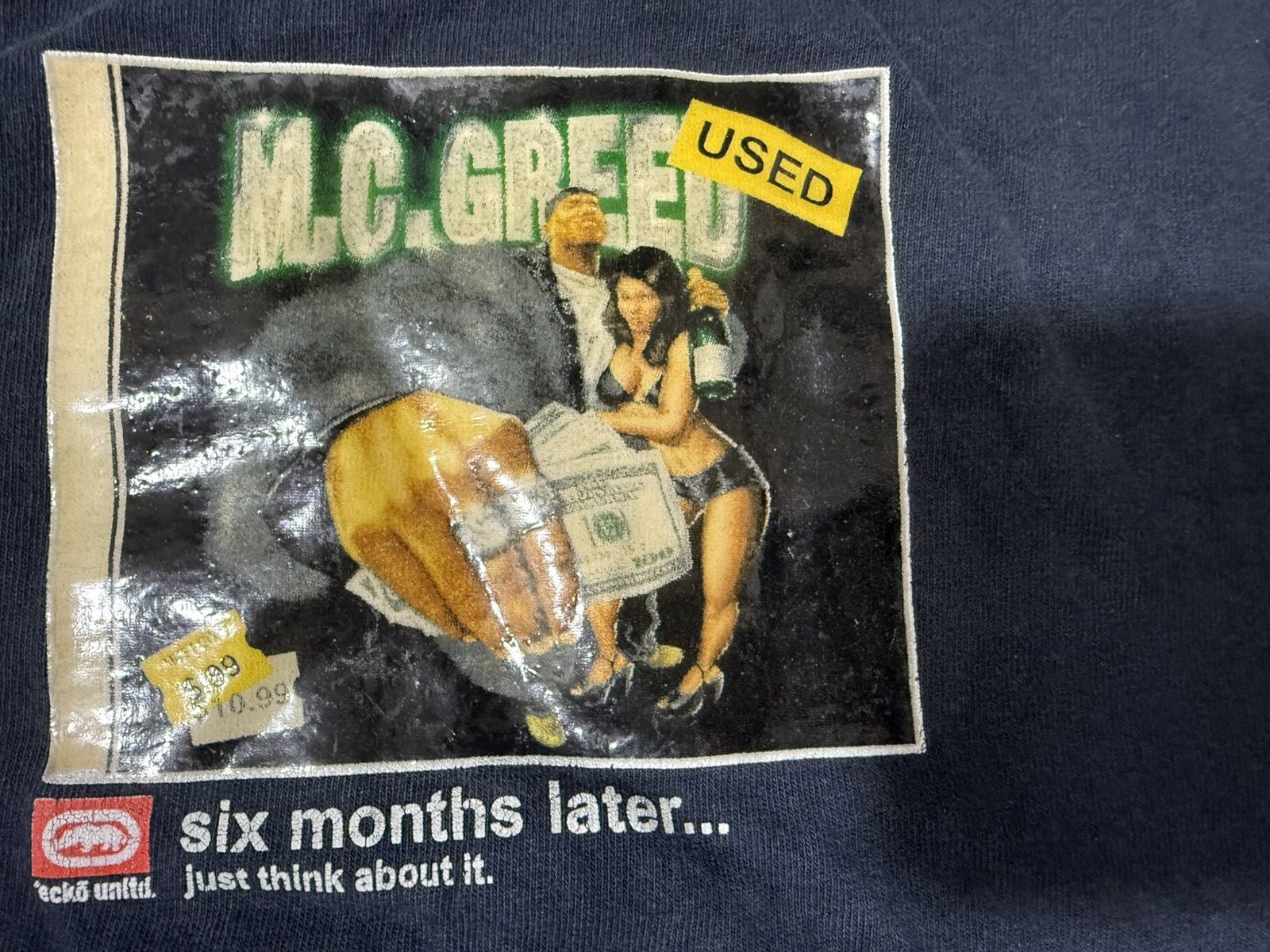 Ecko Unltd. Vintage 00s Ecko Unltd. MC Greed T Shirt Size US XL / EU 56 / 4 - 5 Thumbnail
