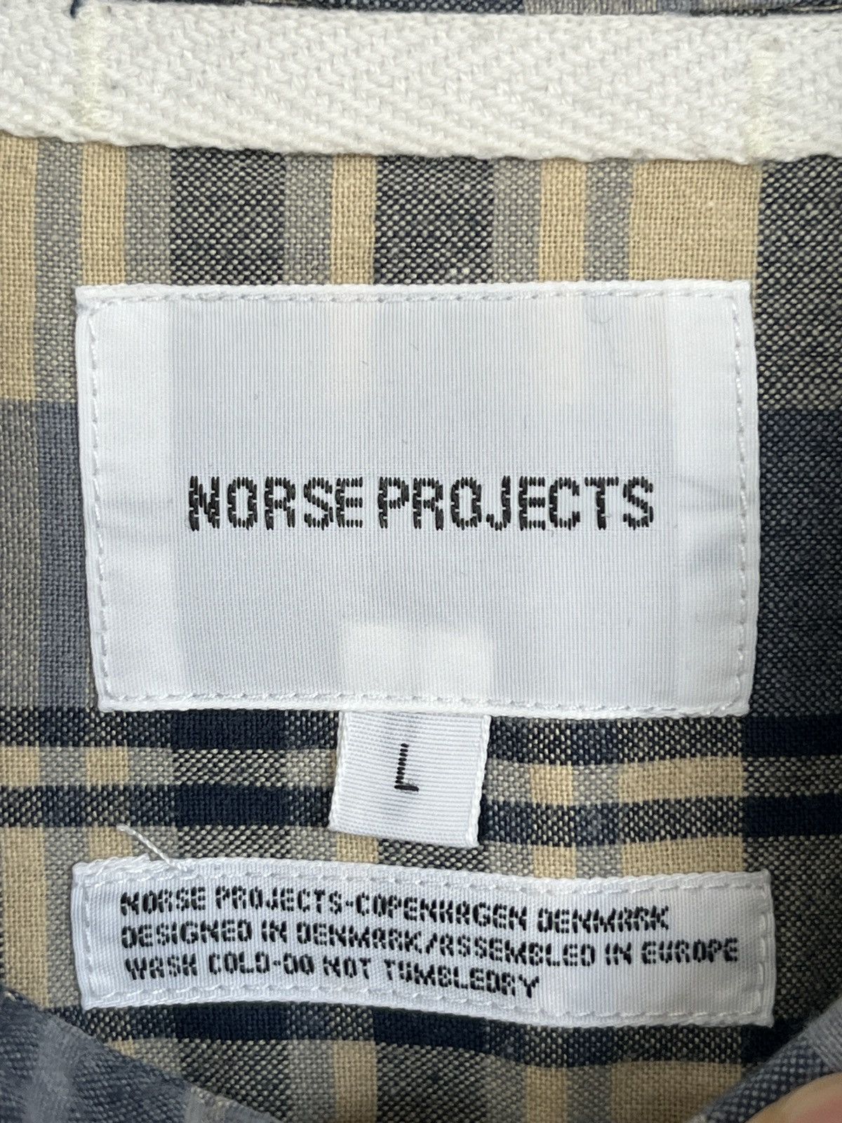 Norse Projects Norse Projects Anton Madras Check Plaid Shirt Size US L / EU 52-54 / 3 - 5 Thumbnail