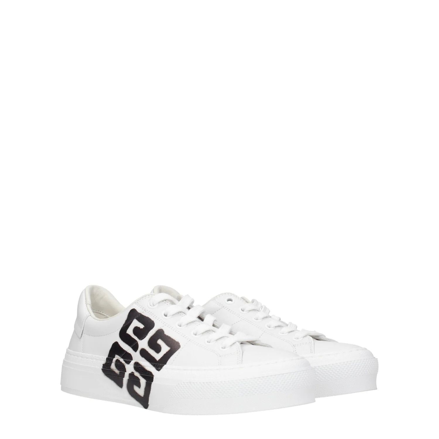 Givenchy o1srvl11e1224 Leather Low-Top Sneakers in White Size US 8 / IT 38 - 2 Thumbnail