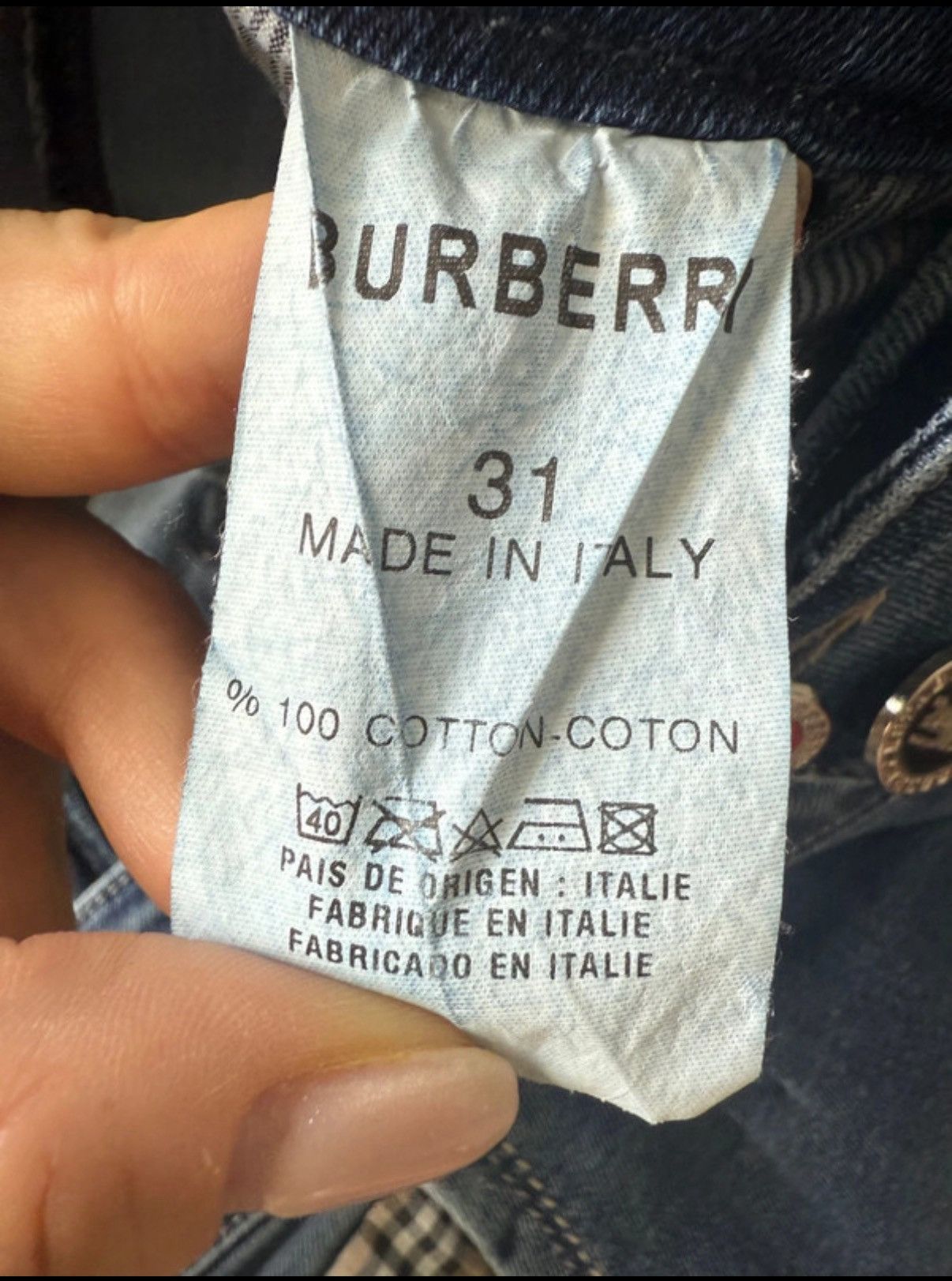 Burberry Burberry women's skinny jeans Y2K 2000s vintage Italy M/31 Size 27" / US 4 / IT 40 - 9 Thumbnail