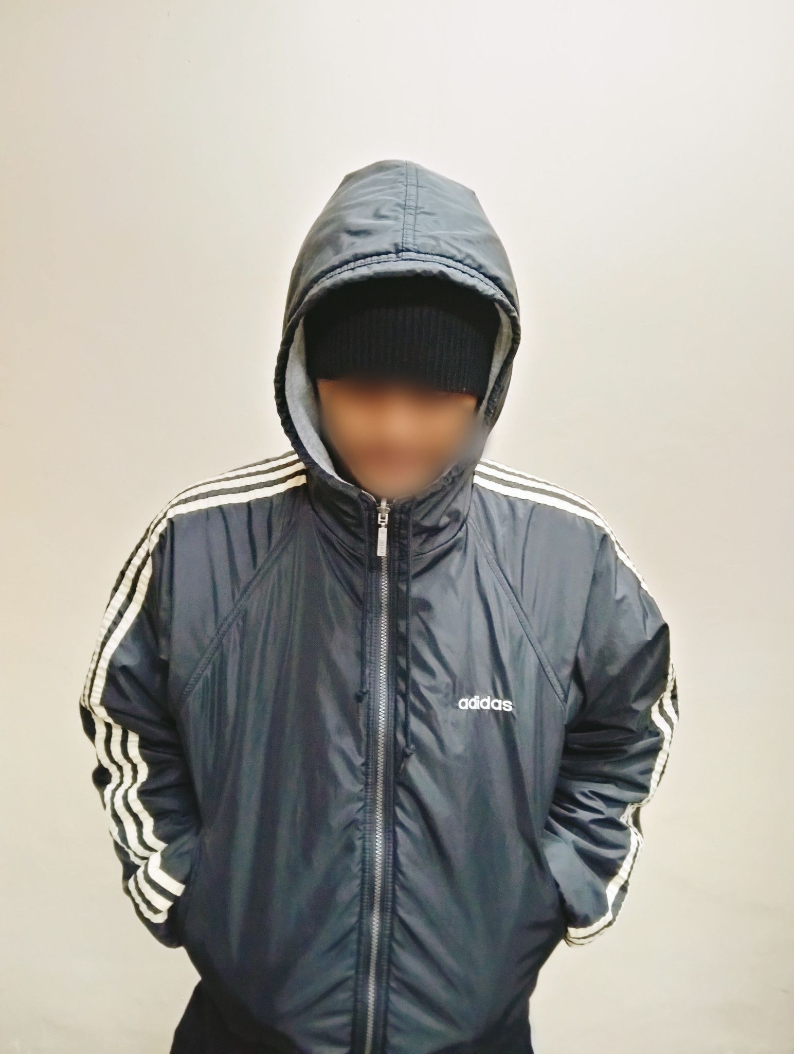 Adidas Vintage Adidas Reversible Hooded Jacket Size US S / EU 44-46 / 1 - 8 Thumbnail