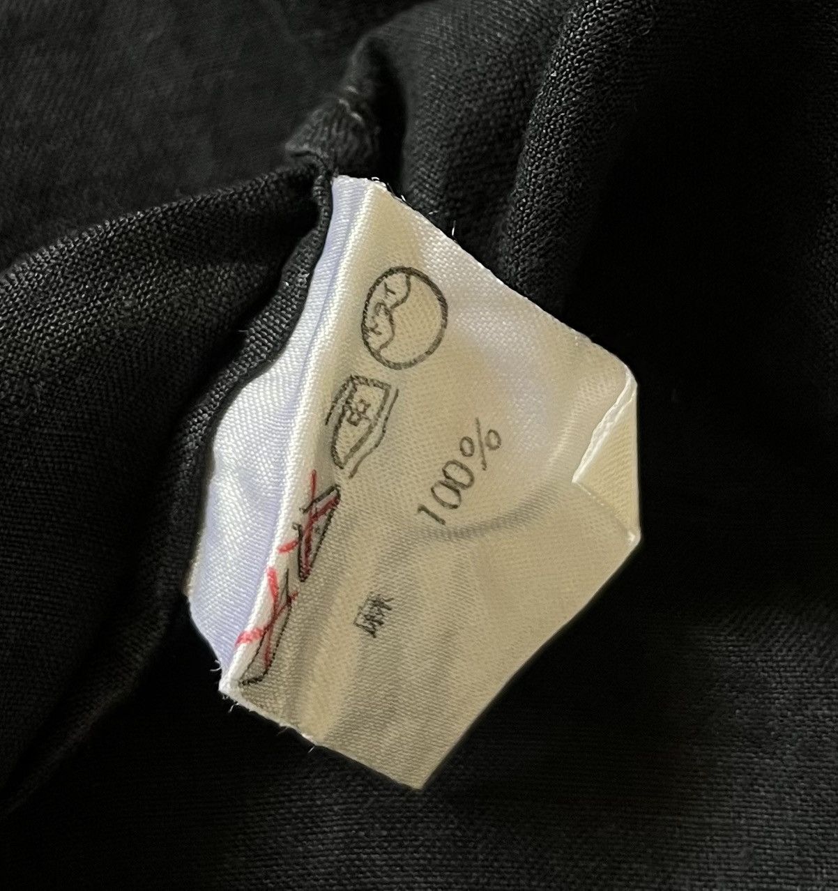 Issey Miyake TAX FREE 🇺🇸 issey miyake permanente black open collar shirt Size US M / EU 48-50 / 2 - 4 Thumbnail