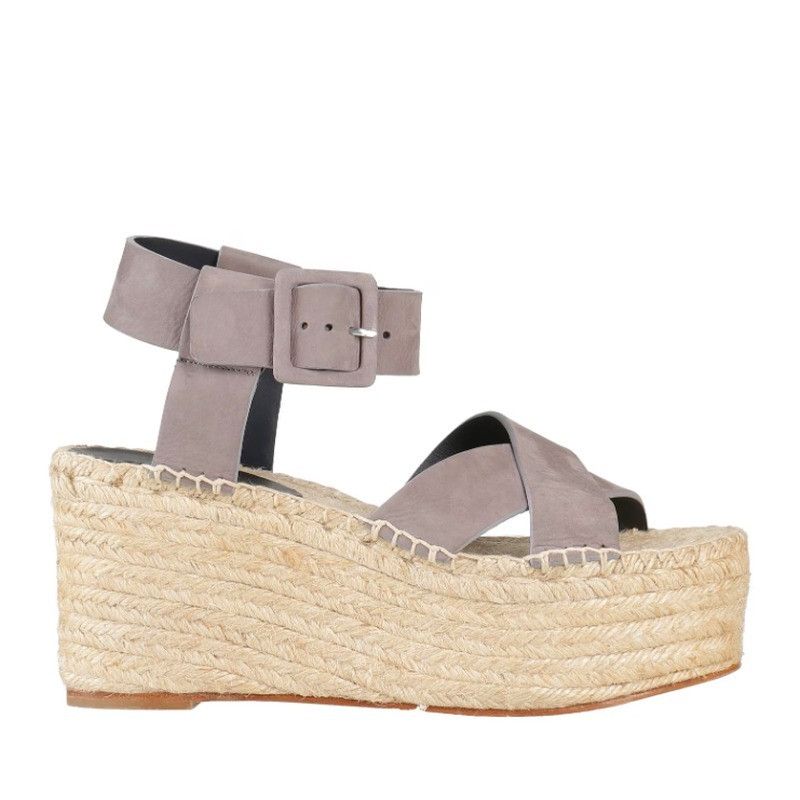 o1y0725 Leather Espadrilles in Gray