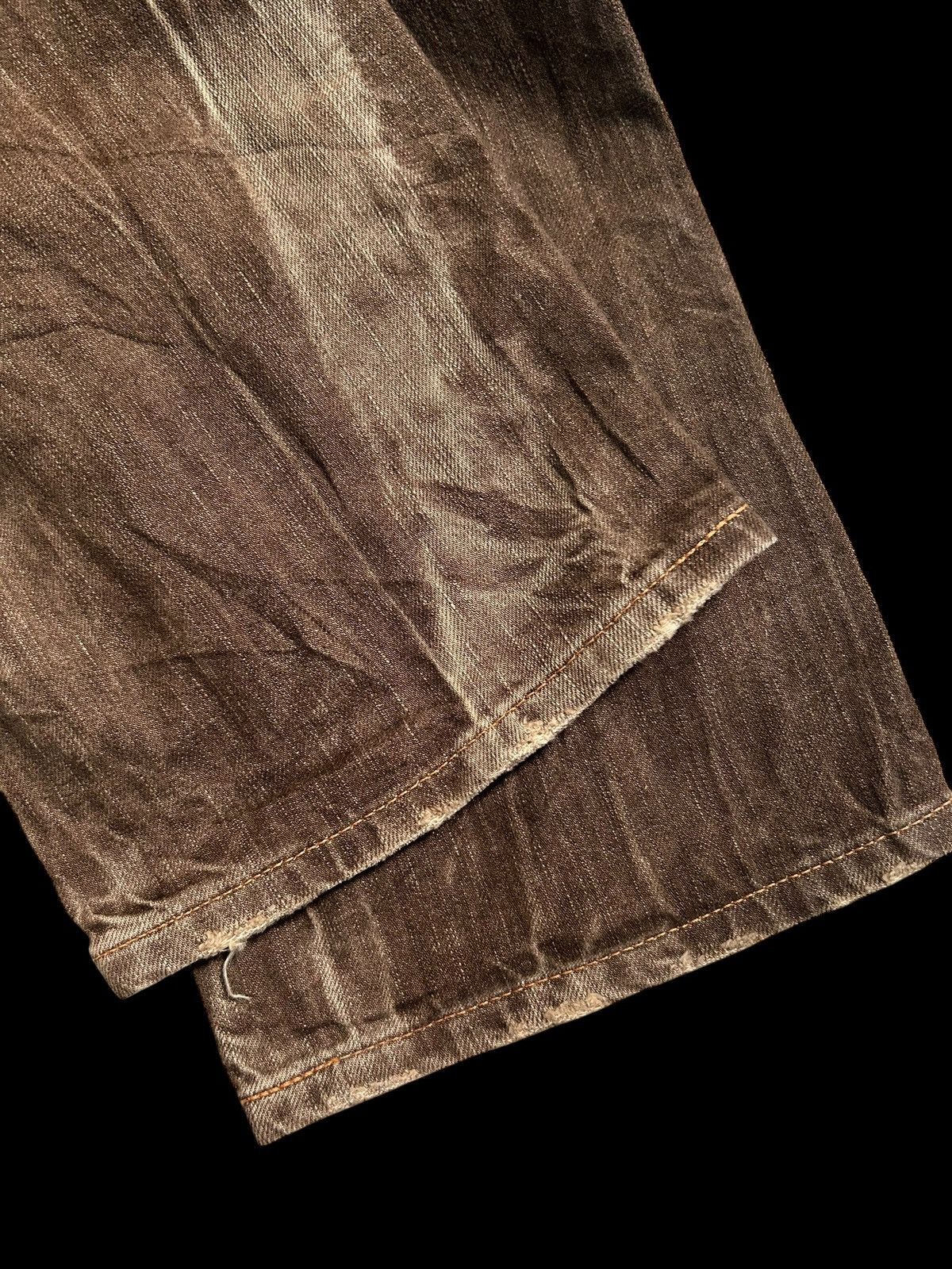 Edwin × Japanese Brand × Who Decides War VINTAGE EDWIN503 RUSTY FADED MUD WASH DENIM JEANS RARE Size US 28 / EU 44 - 9 Thumbnail