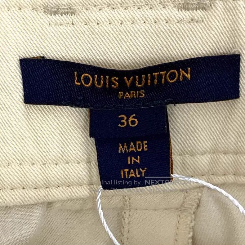 Louis Vuitton Louis Vuitton Beige Belt Buckle Casual Pants Radish Pants Size US 36 / EU 52 - 6 Thumbnail