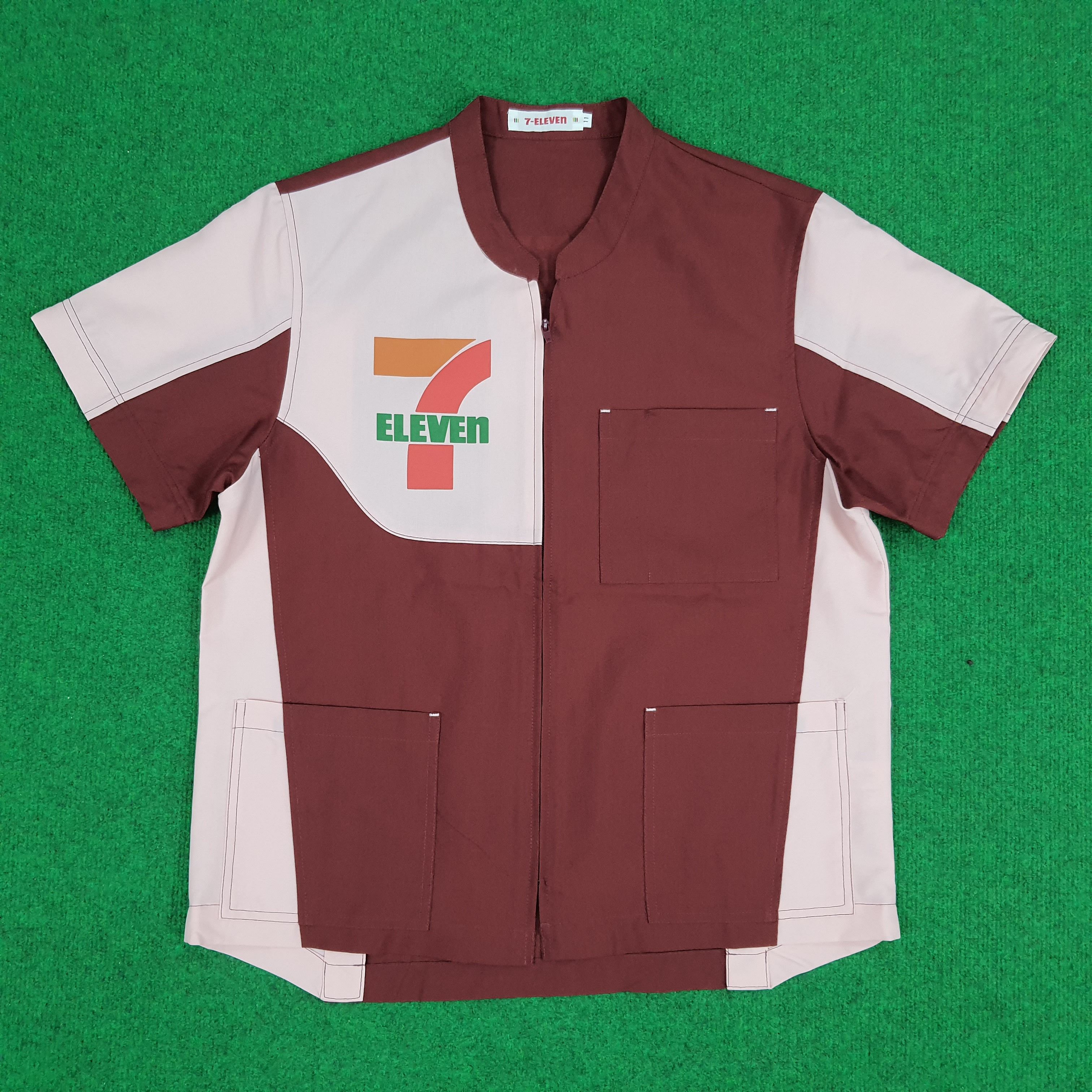 Japanese Brand × Vintage Vintage 7 Eleven Japan Edition Staff Uniform Workwear Jacket Size US S / EU 44-46 / 1 - 1 Thumbnail