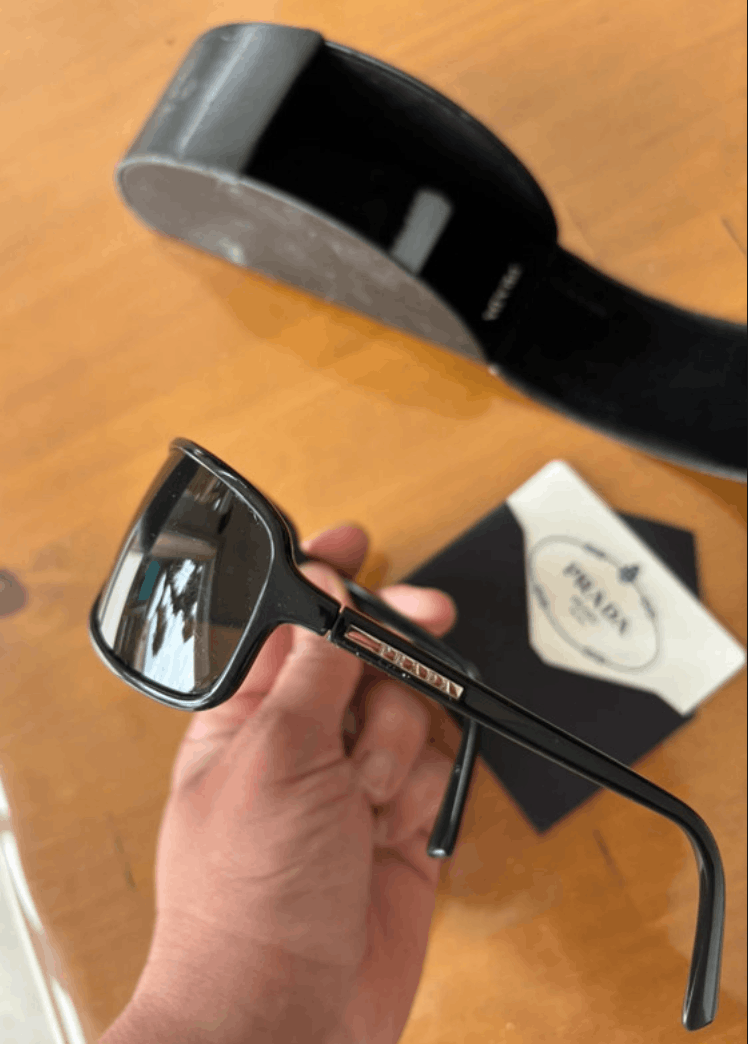 Prada PRADA Sunglasses Wrap Shield Mask Symbole Sport Red Tab Size ONE SIZE - 2 Thumbnail