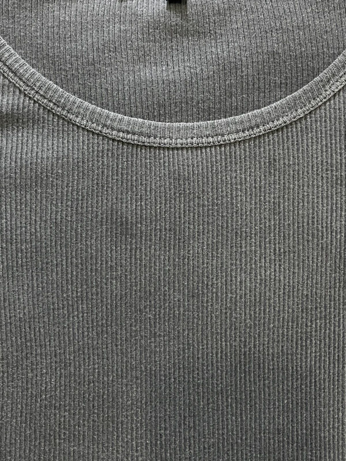 Raf Simons raf simons SS04 black faded ribbed tee Size US L / EU 52-54 / 3 - 6 Thumbnail