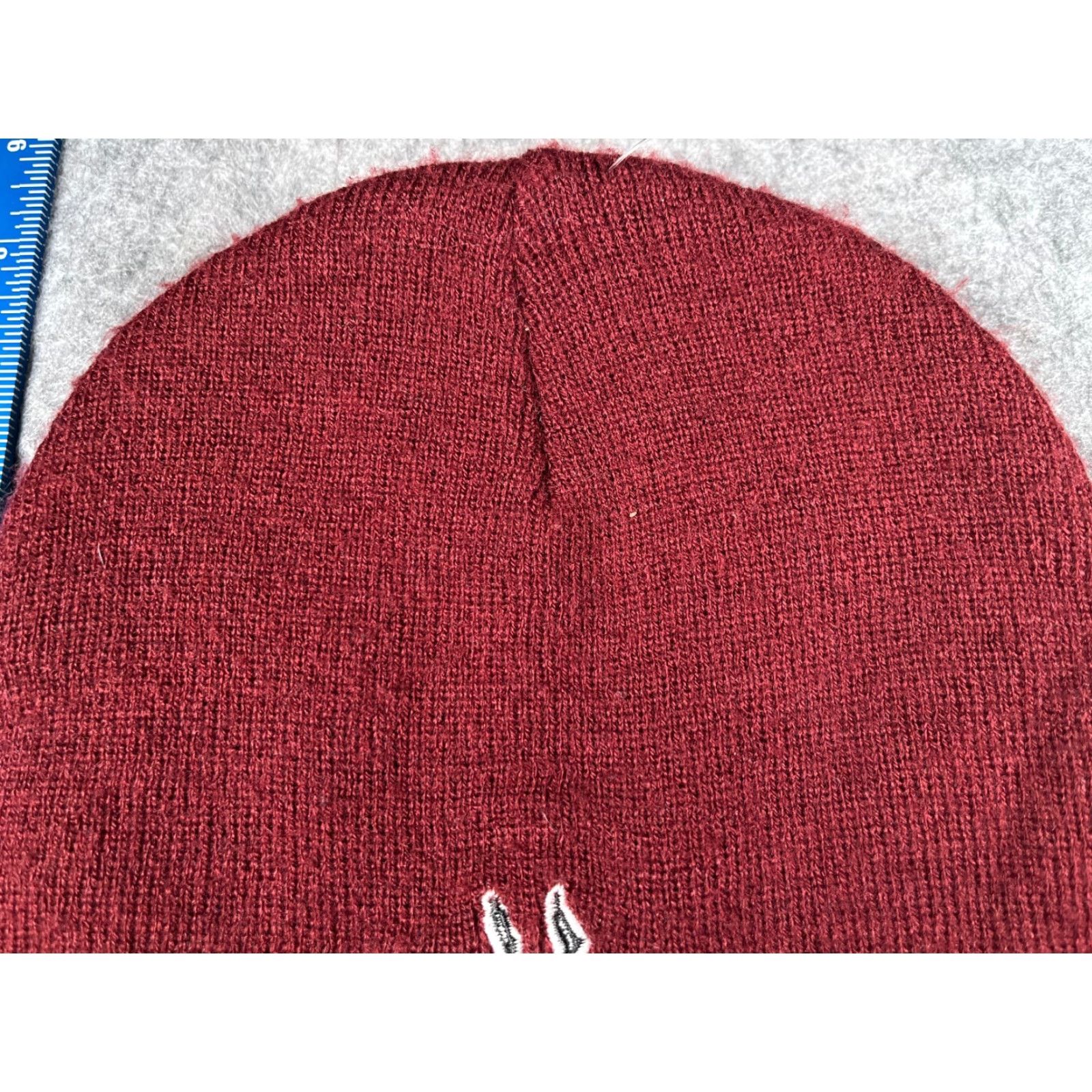 Vintage ROSSVILLE HORNETS Cross Country Beanie Adult One Size Red Knit Embroider Acrylic Hat Beanie Mens Sports Logo 90s? Size ONE SIZE - 3 Thumbnail