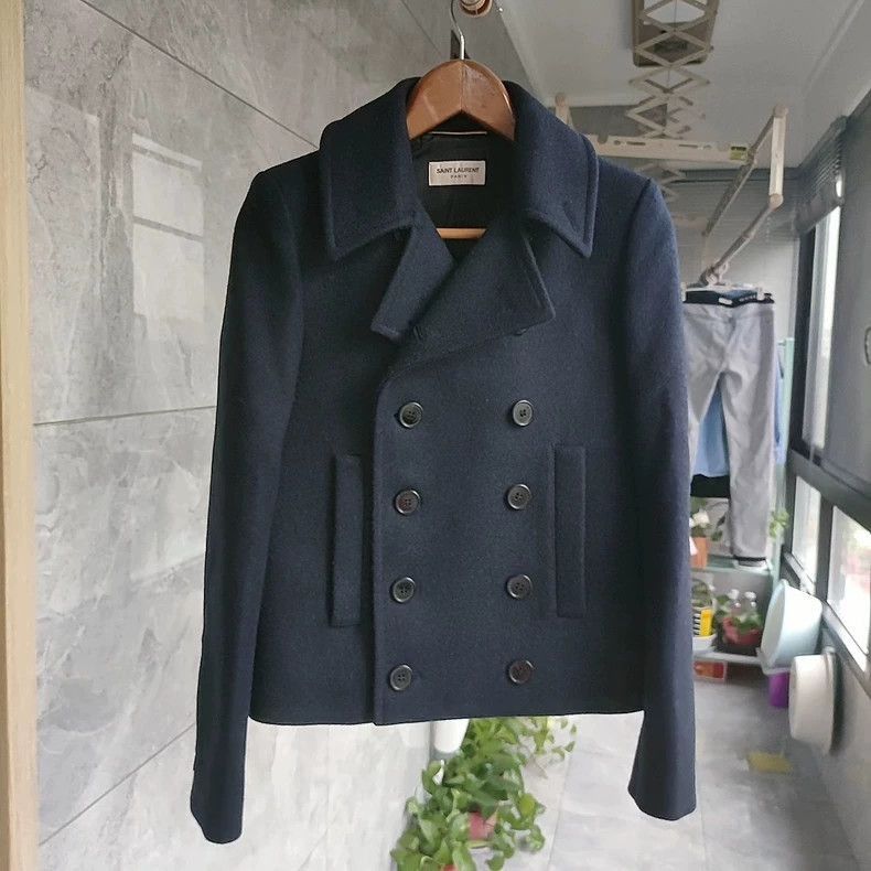 Saint Laurent Paris Saint Laurent Paris Blue short jacket-2505 Size US S / EU 44-46 / 1 - 1 Thumbnail