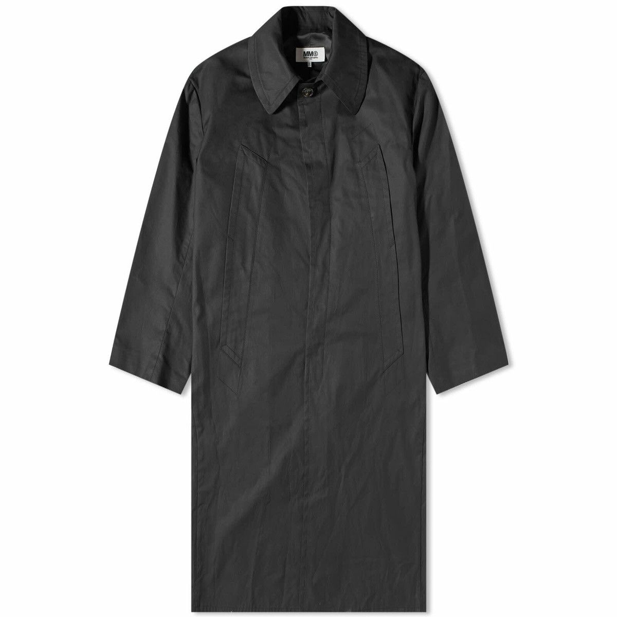 MM6 MM6 Maison Margiela Men's Trench Coat in Black Size US M / EU 48-50 / 2 - 3 Thumbnail