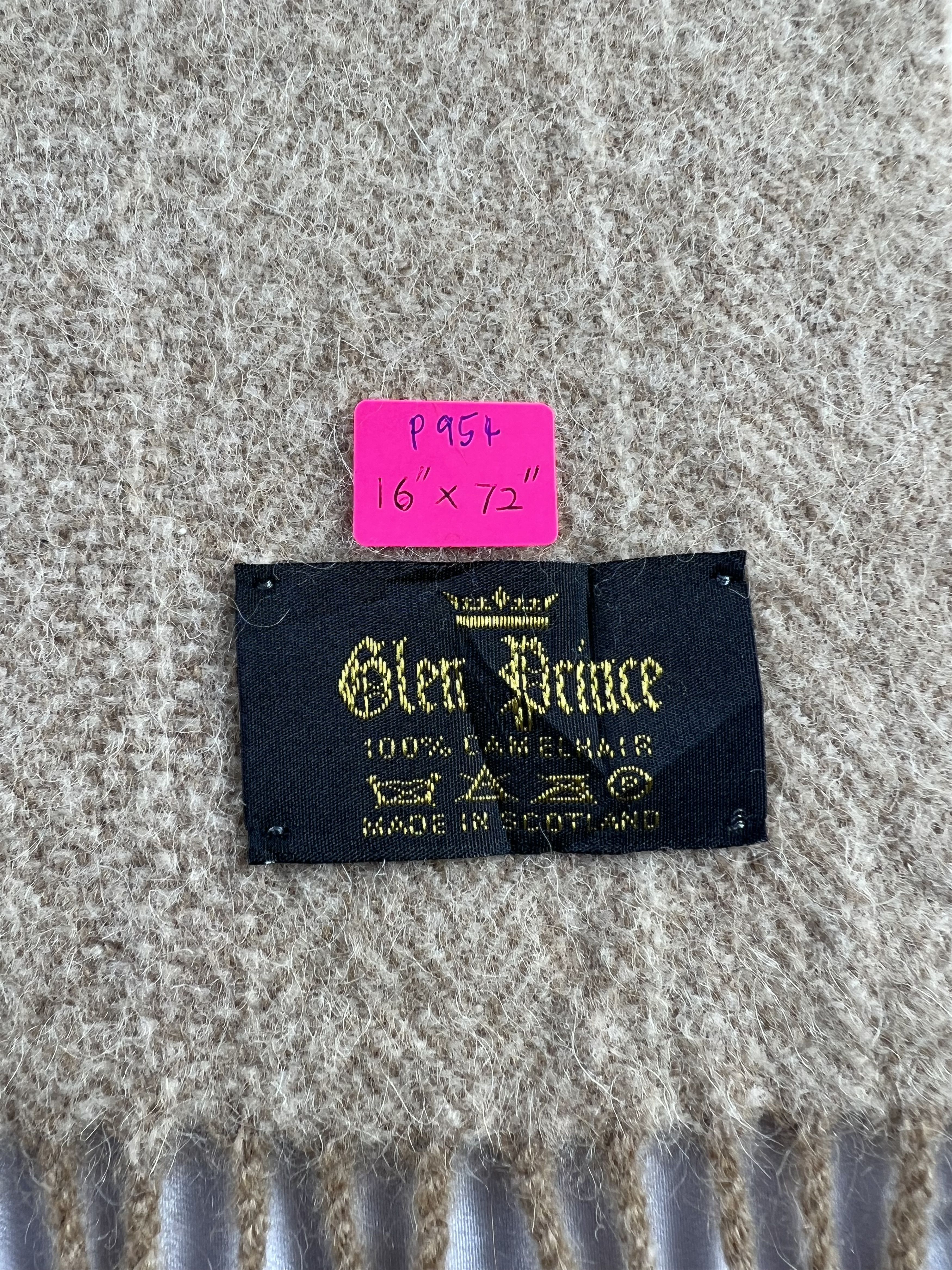 Vintage Glen Prince Camel Hair Scarf / Muffler / Neckwear P954 Size ONE SIZE - 4 Thumbnail