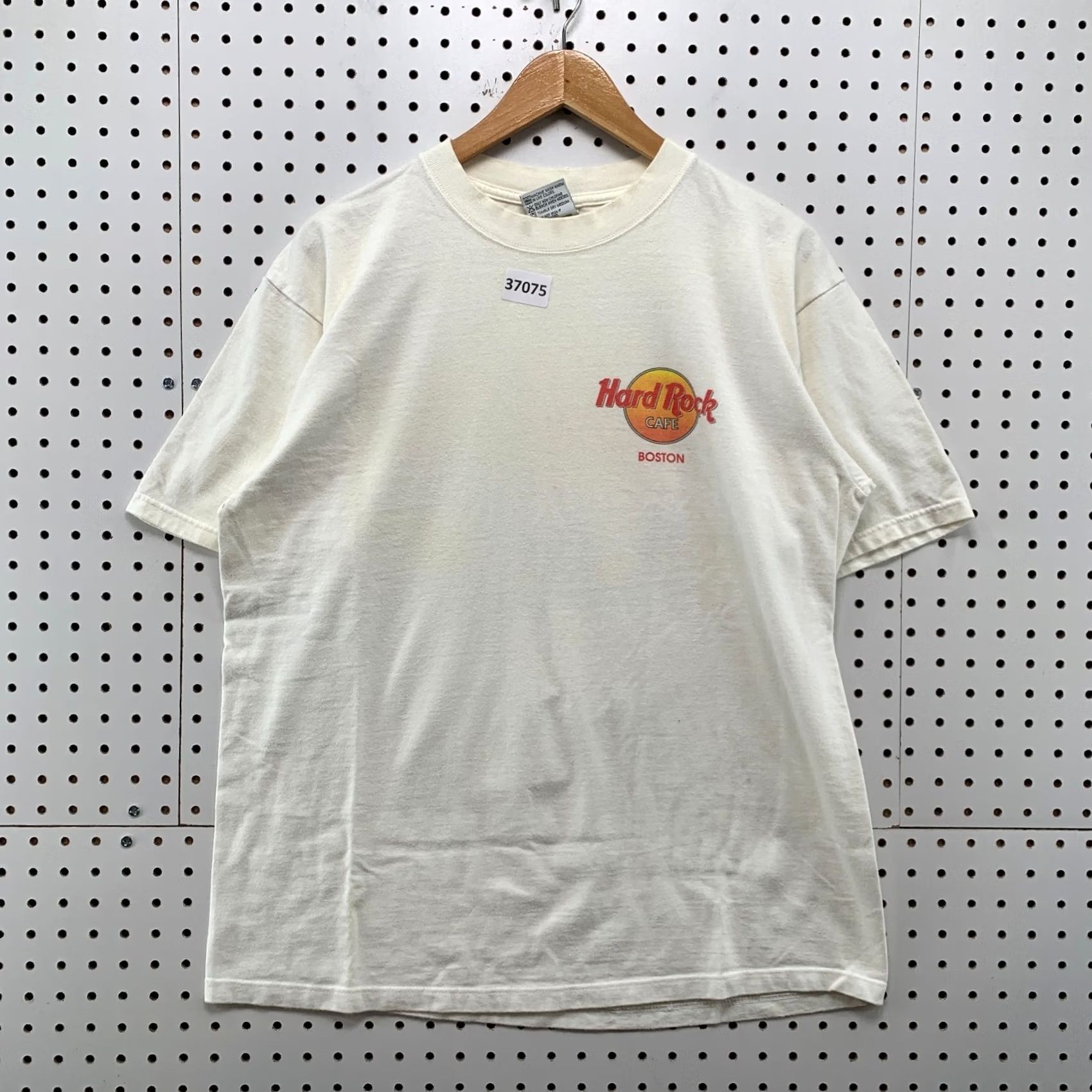 Hard Rock Cafe VINTAGE Hard Rock Boston Shirt Mens Large White Skyline Graphic USA Size US L / EU 52-54 / 3 - 2 Thumbnail