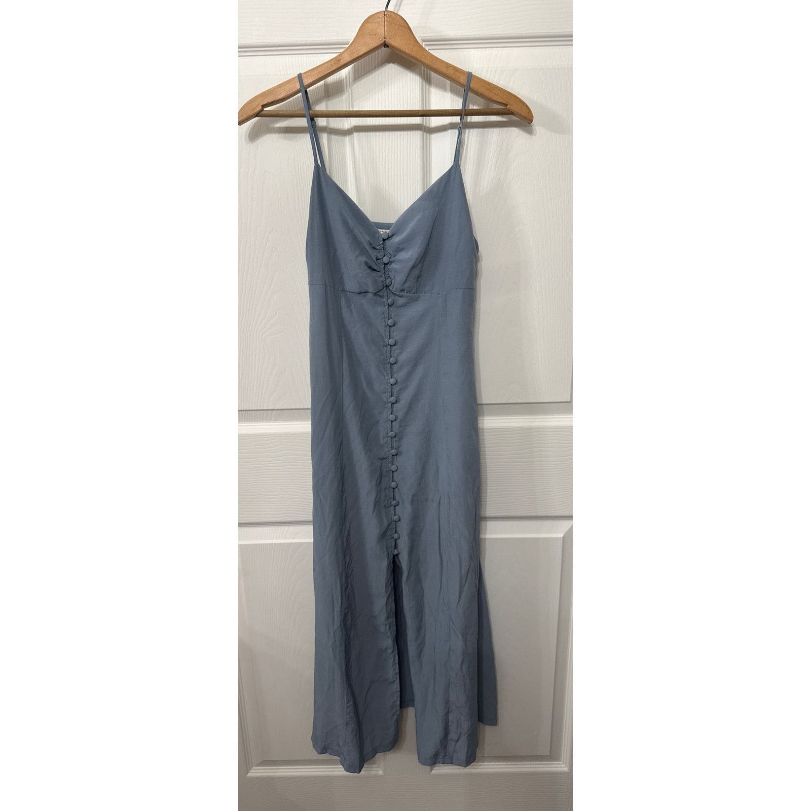Grade & Gather Grade & Gather Button Down Spaghetti Strap Midi Dress, S Size S / US 4 / IT 40 - 3 Thumbnail