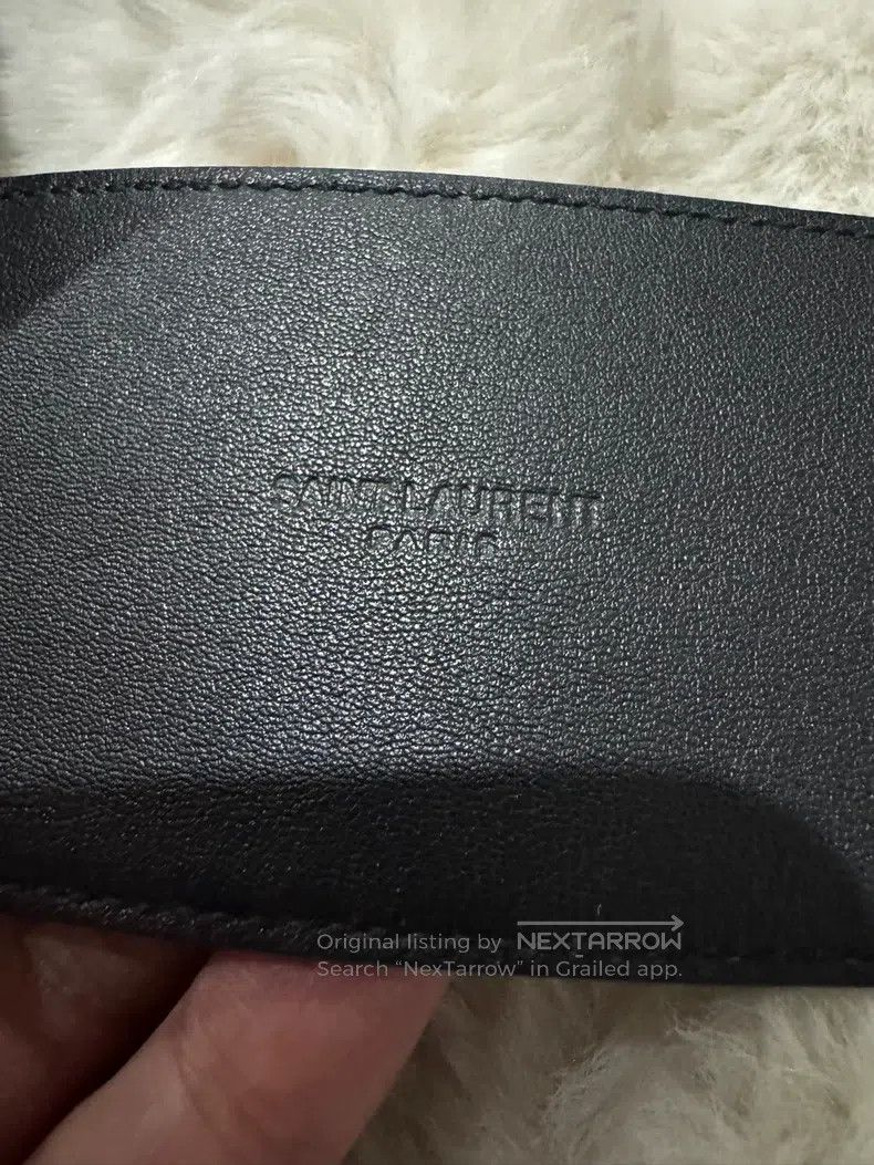 Saint Laurent Paris Saint Laurent Paris size 80 Black Gold Women's Belt Leathe Size ONE SIZE - 5 Thumbnail
