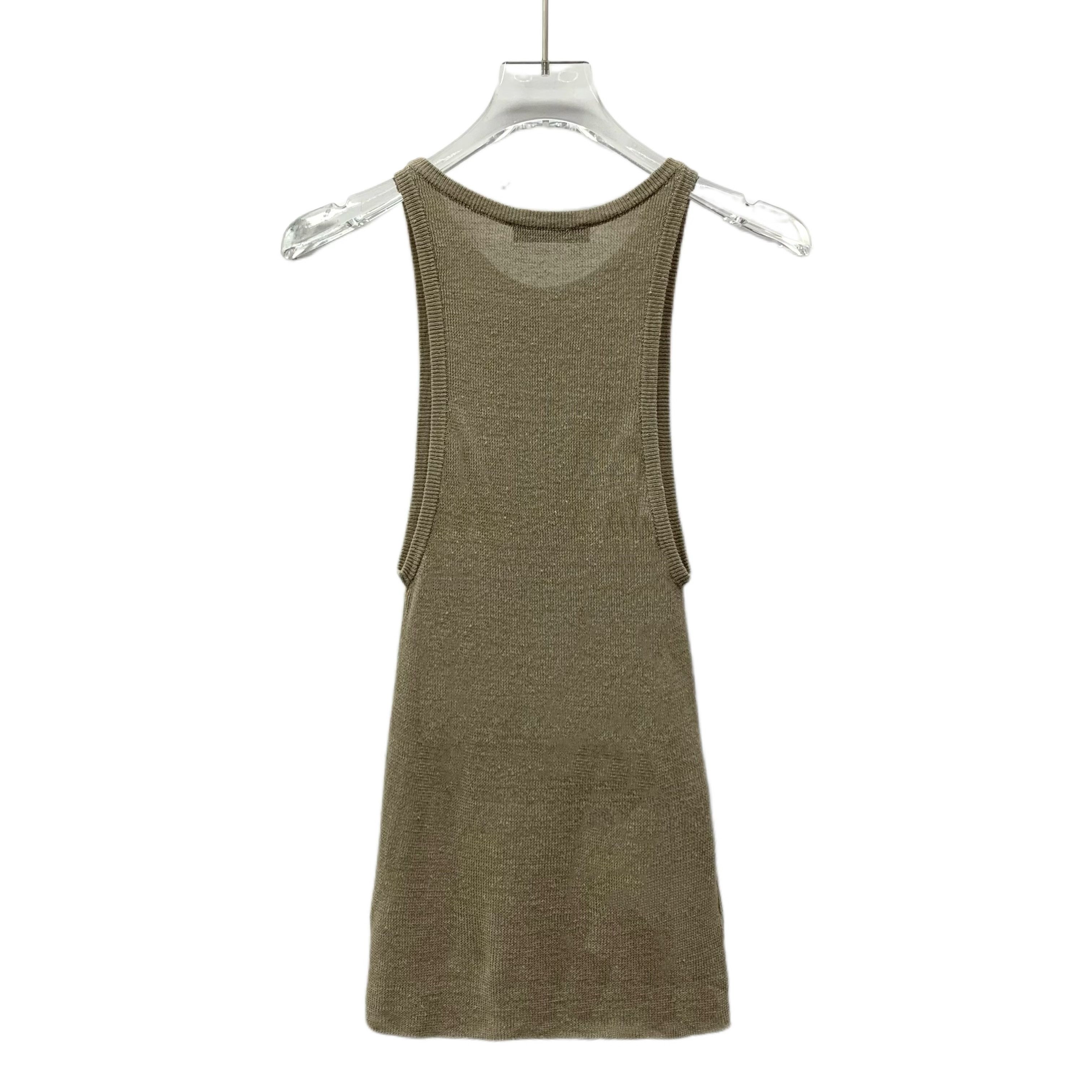 Prada Prada Knit Dress Brown Logo Linen (Size XS) Size XS / US 0-2 / IT 36-38 - 9 Thumbnail