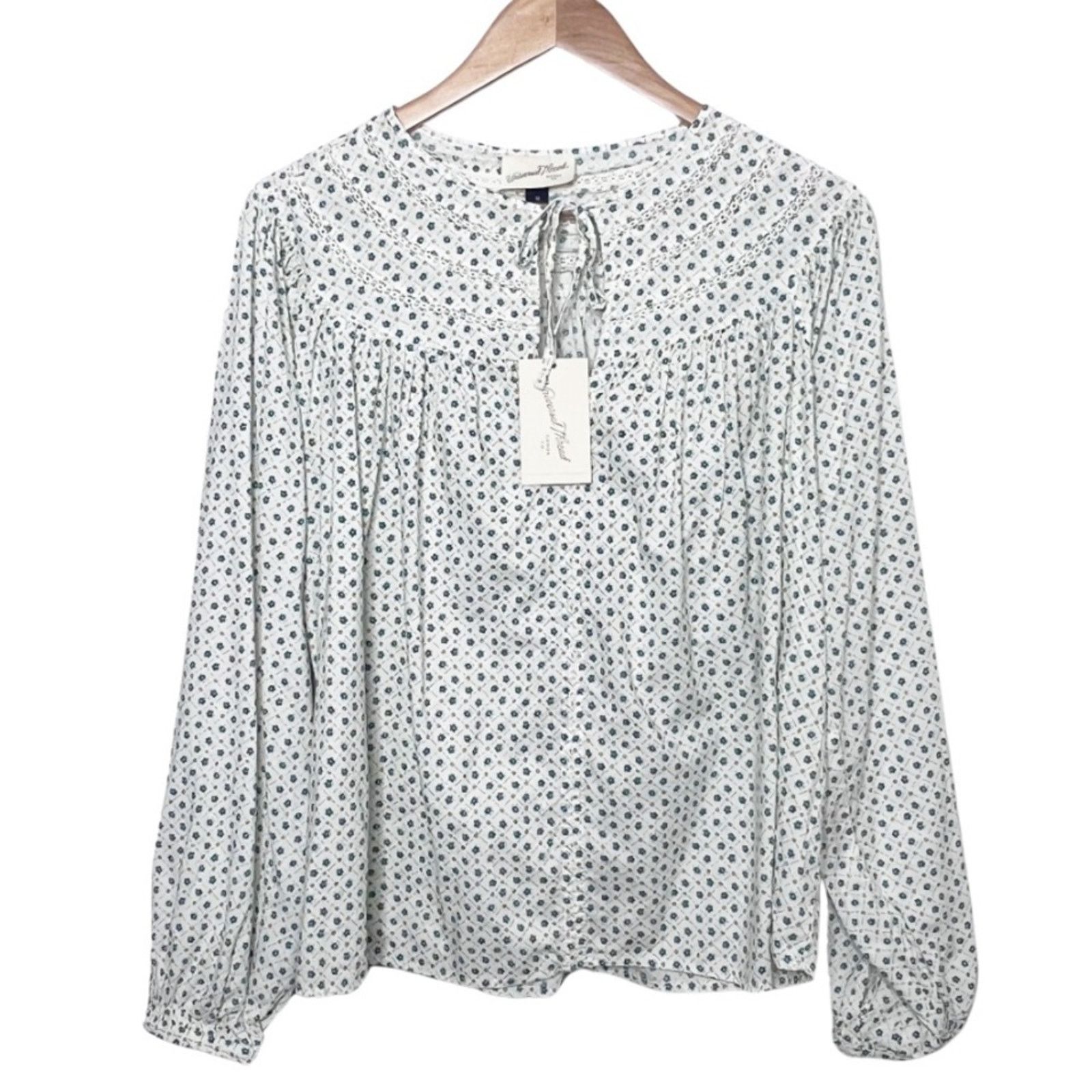 Target Basics New with Tag Universal Thread Women's Floral Blouse Size M / US 6-8 / IT 42-44 - 2 Thumbnail