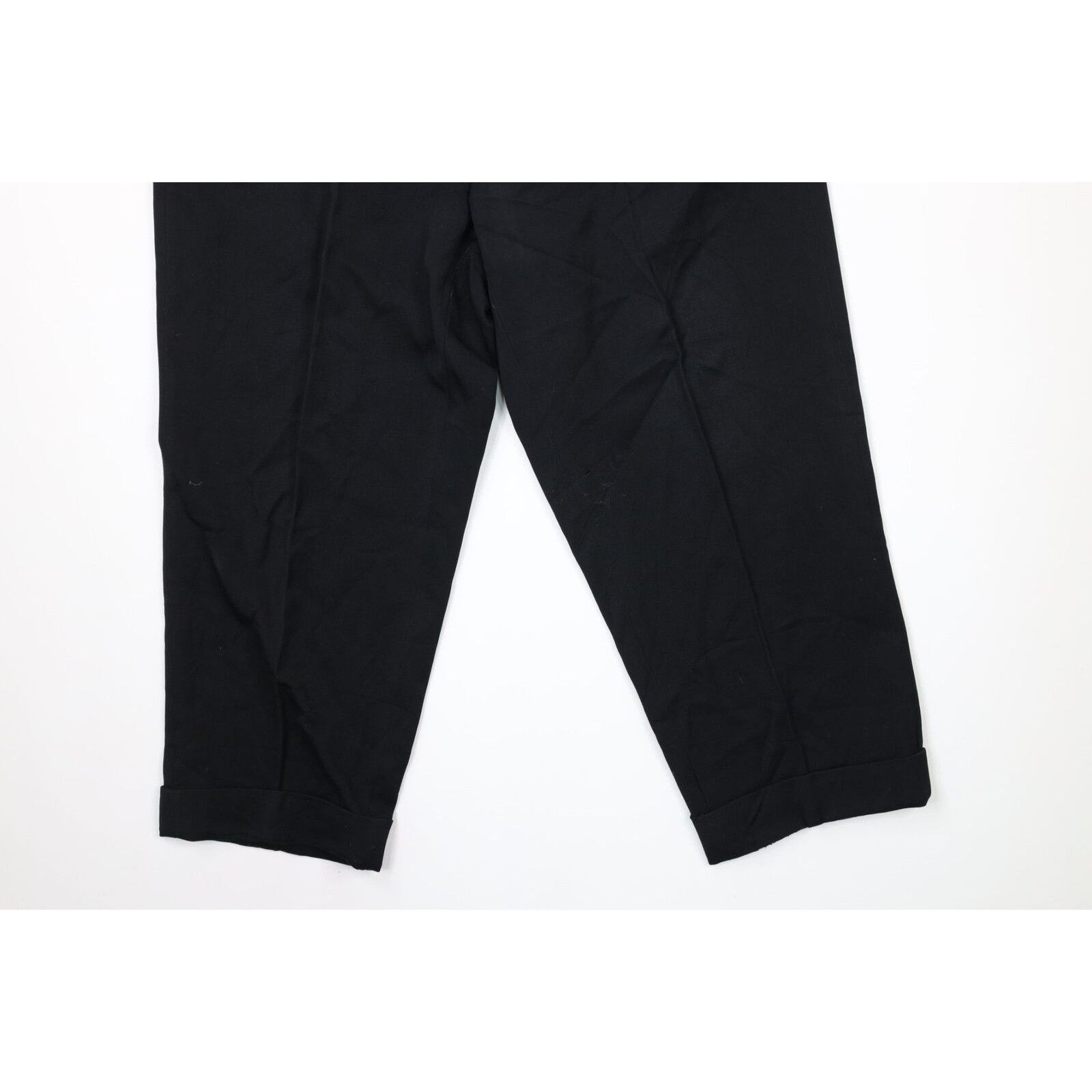 Vintage Vintage 40s Streetwear Thrashed Button Fly Pleated Pants Size US 34 / EU 50 - 4 Thumbnail