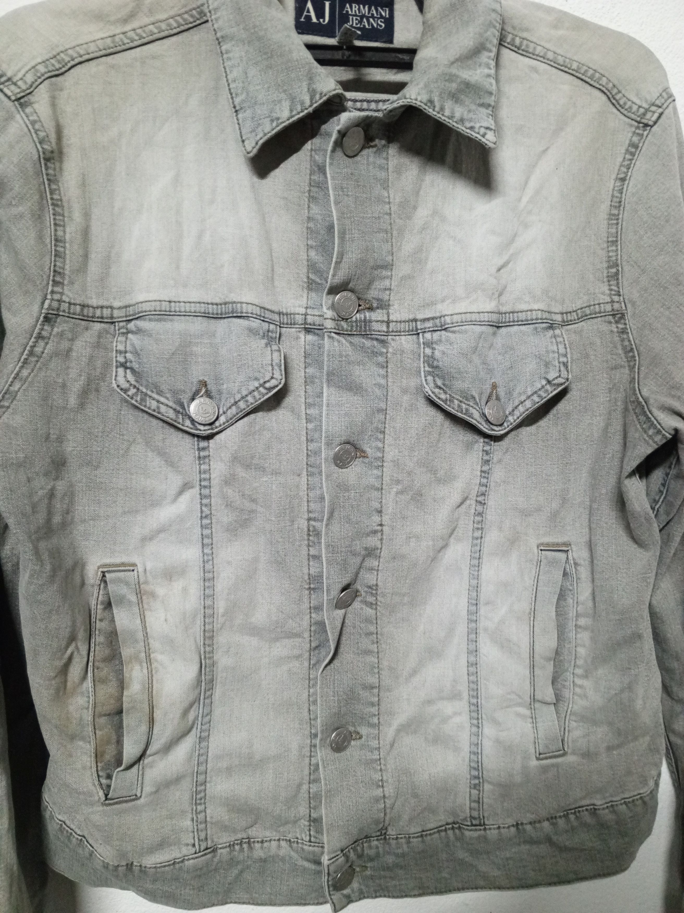 Armani ARMANI JEANS DENIM JACKET Size US L / EU 52-54 / 3 - 5 Thumbnail