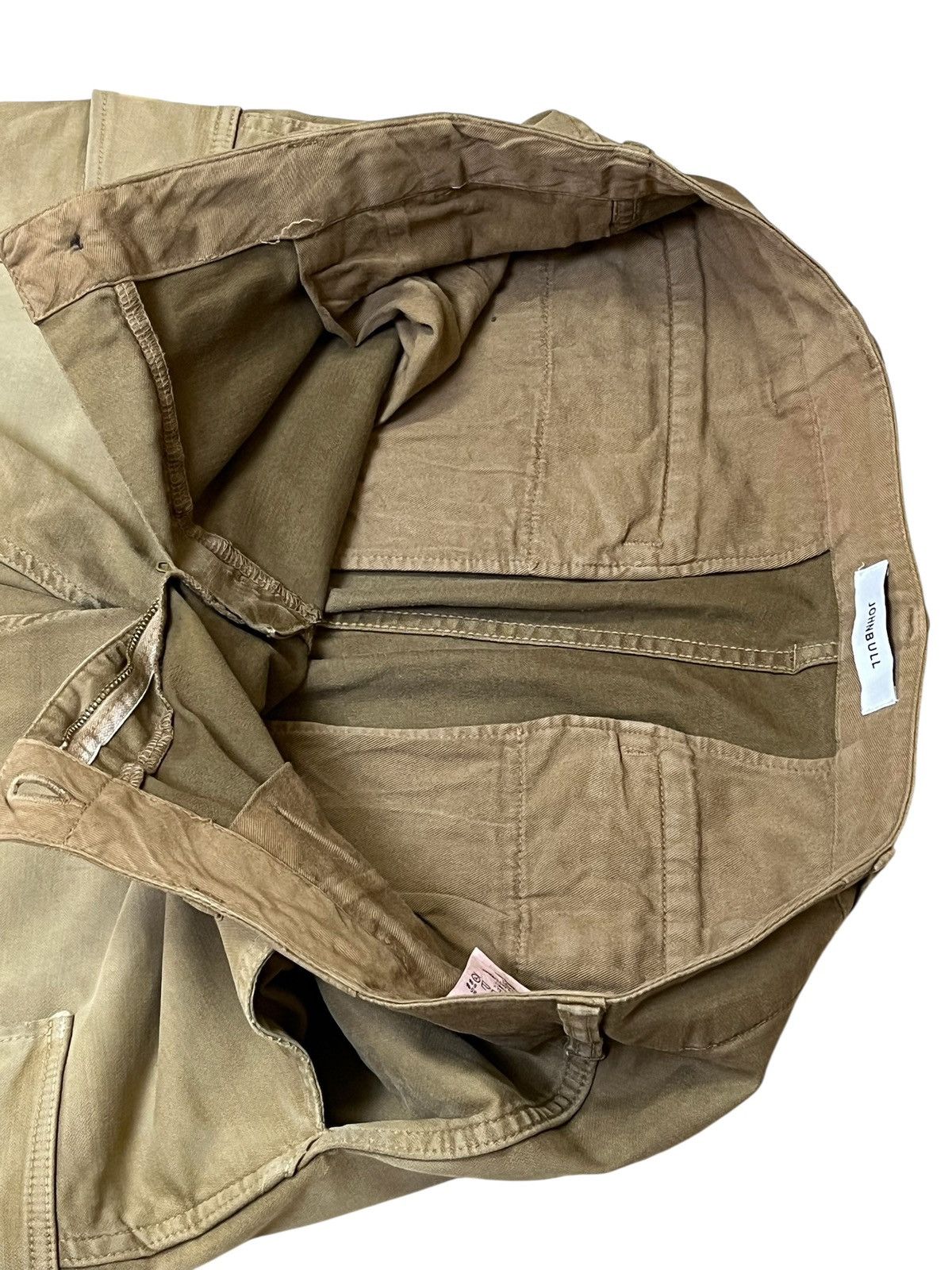 Johnbull Vintage JOHNBULL brown faded baker cargo pants Size US 35 - 13 Thumbnail