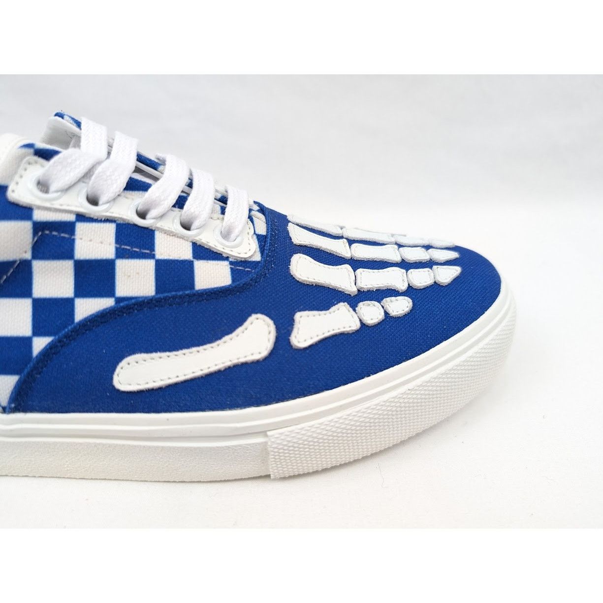 Amiri o1rshd1 Checkered Skel Toe Lace Up in Blue/White Size US 9 / EU 42 - 4 Thumbnail