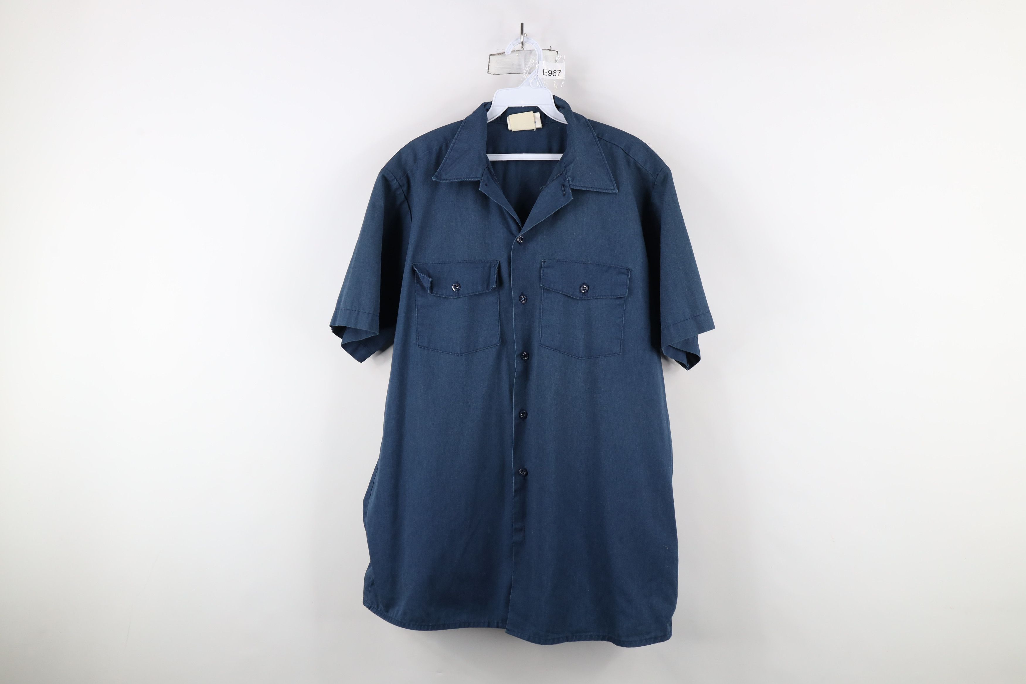Dickies × Vintage Vintage 90s Dickies Workwear Short Sleeve Button Shirt US Size US L / EU 52-54 / 3 - 1 Thumbnail