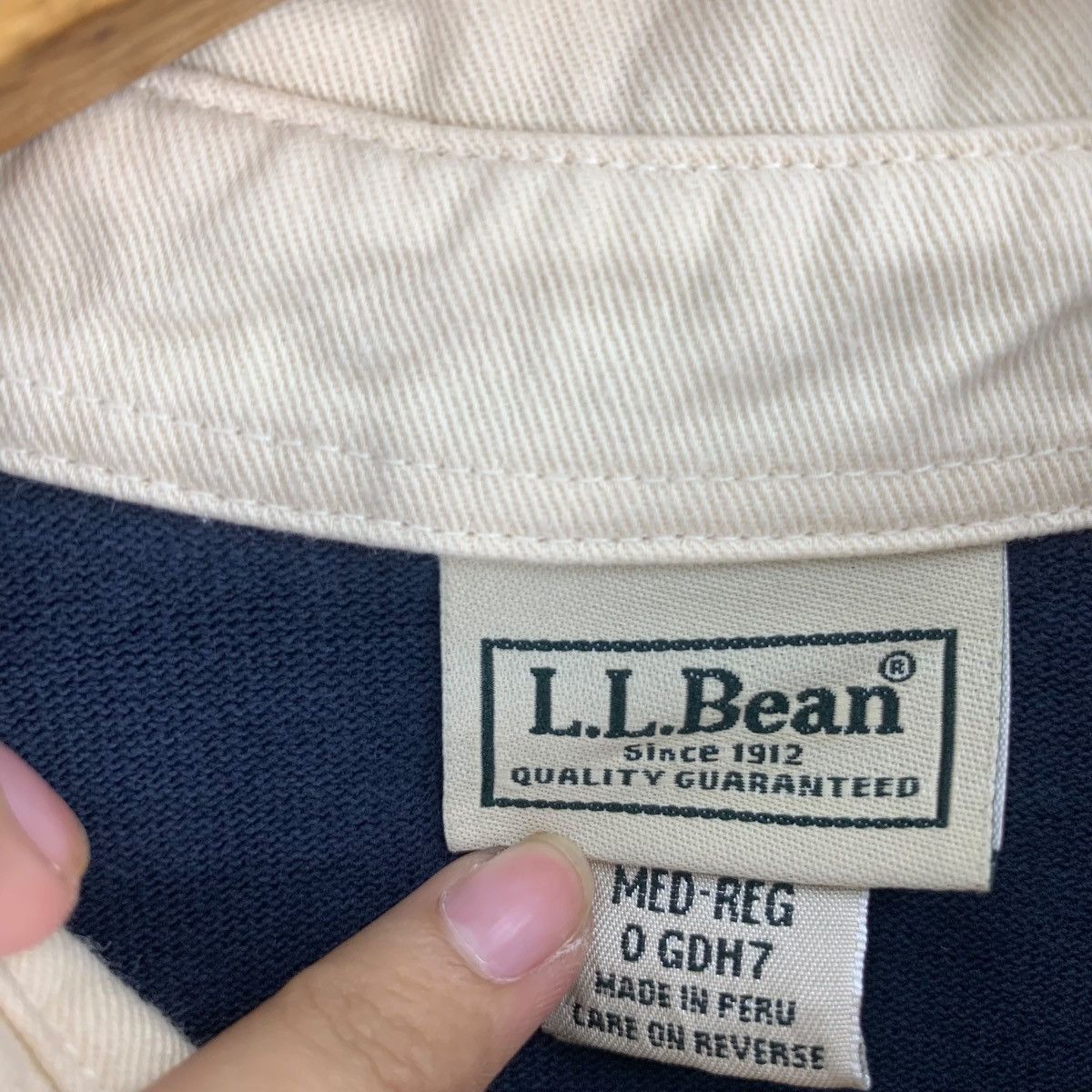 L.L. Bean Vintage L.L. BEAN OUTDOOR Striped Rugby Polo Tee Shirt Size US L / EU 52-54 / 3 - 5 Thumbnail