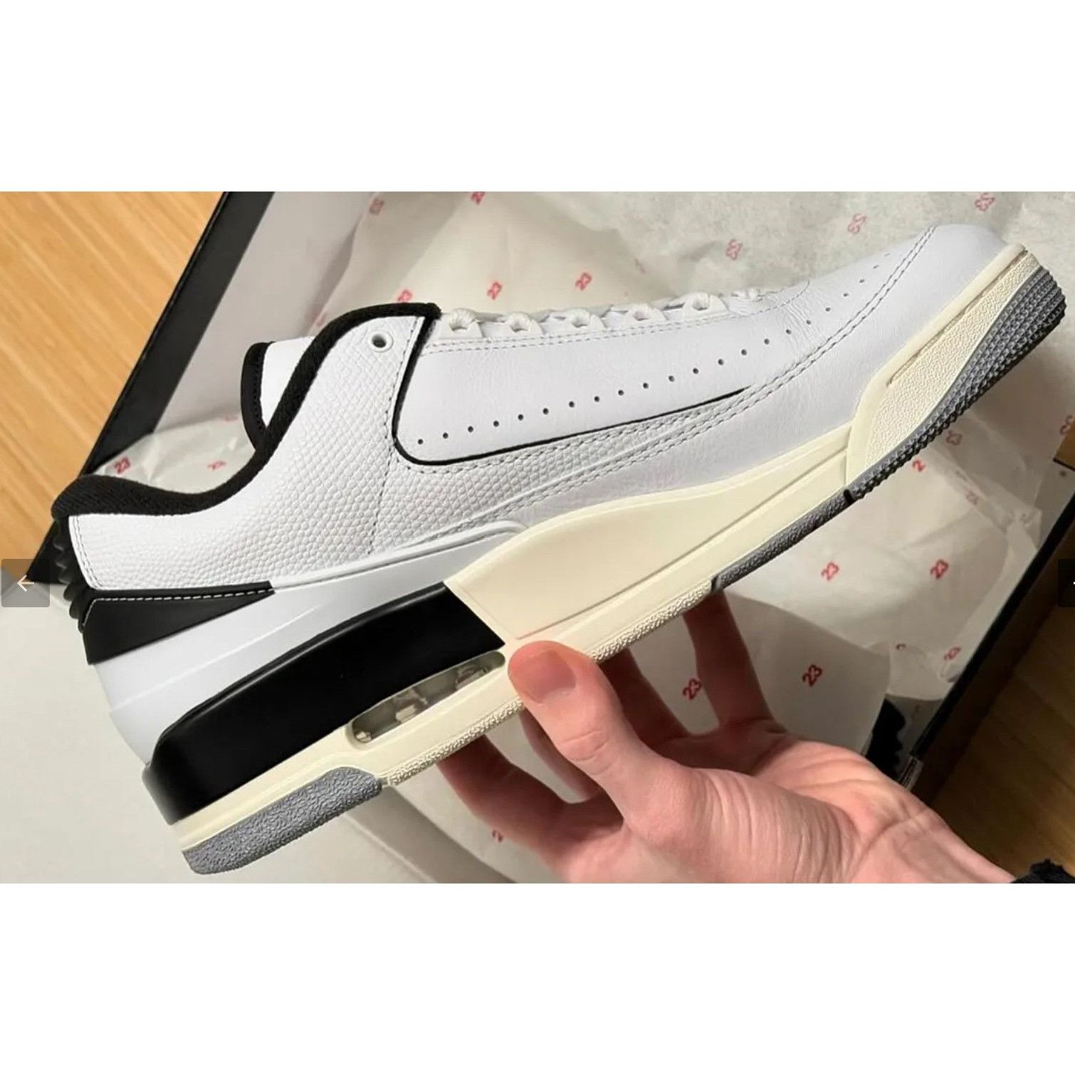 Nike Nike Air Jordan 2/3 'White Black" Shoe FD0383-100 Sneaker Me Size US 10 / EU 43 - 4 Thumbnail