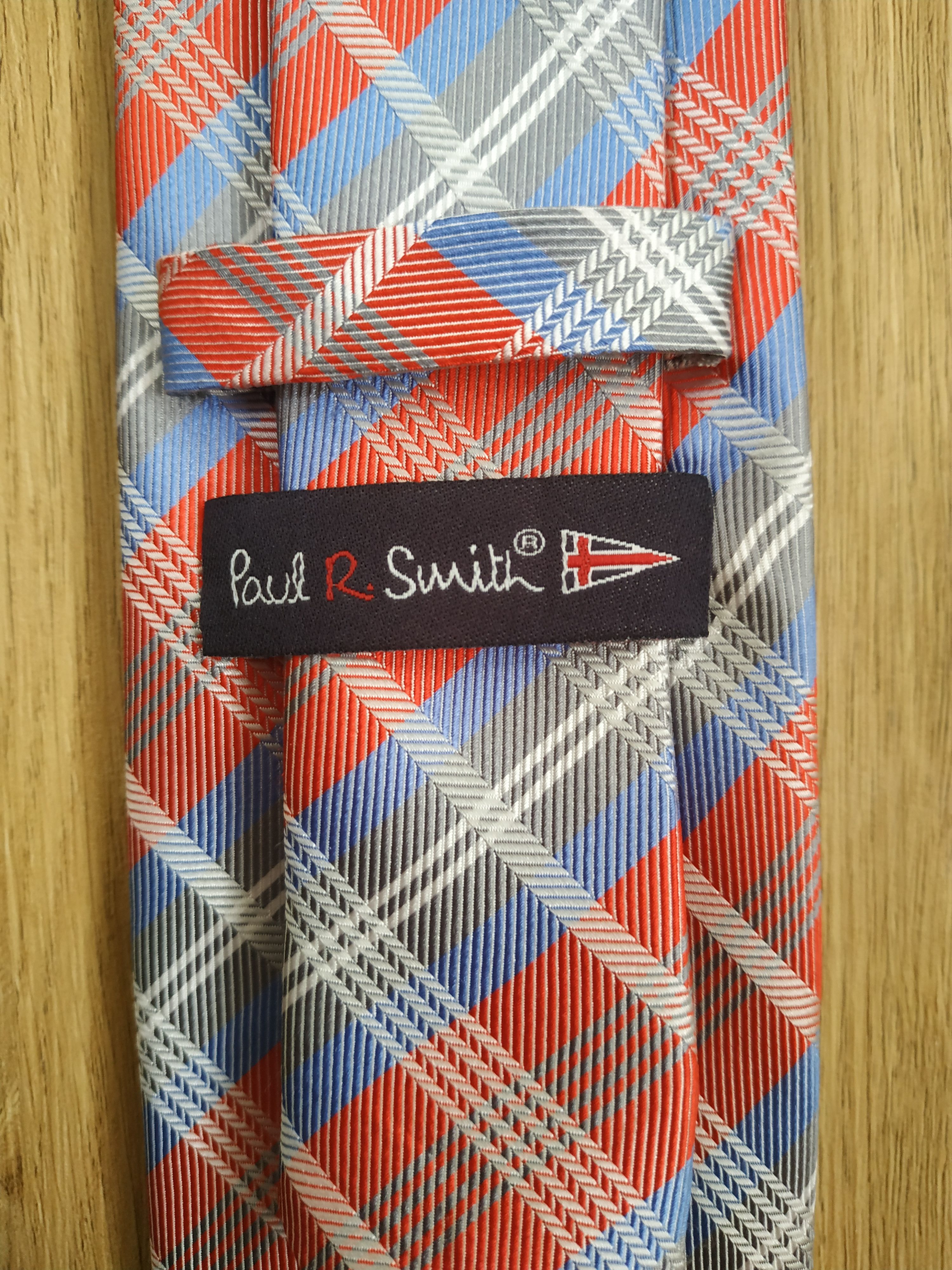 Paul Smith Paul Smith Men's Silk Checkered Tie Size ONE SIZE - 5 Thumbnail