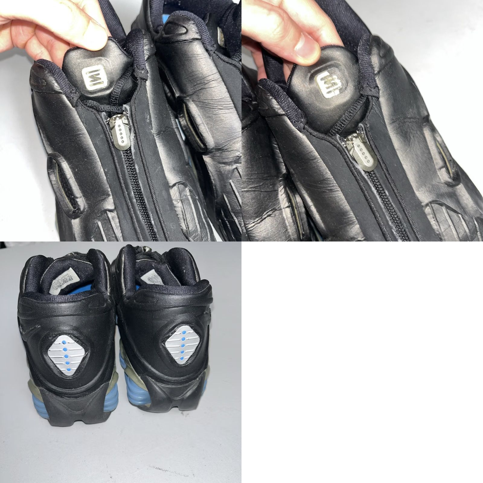 Nike VINTAGE Nike Shox XT Zipper Sneakers Men 13 Black Silver 2001 173327 041 Size US 13 / EU 46 - 8 Thumbnail