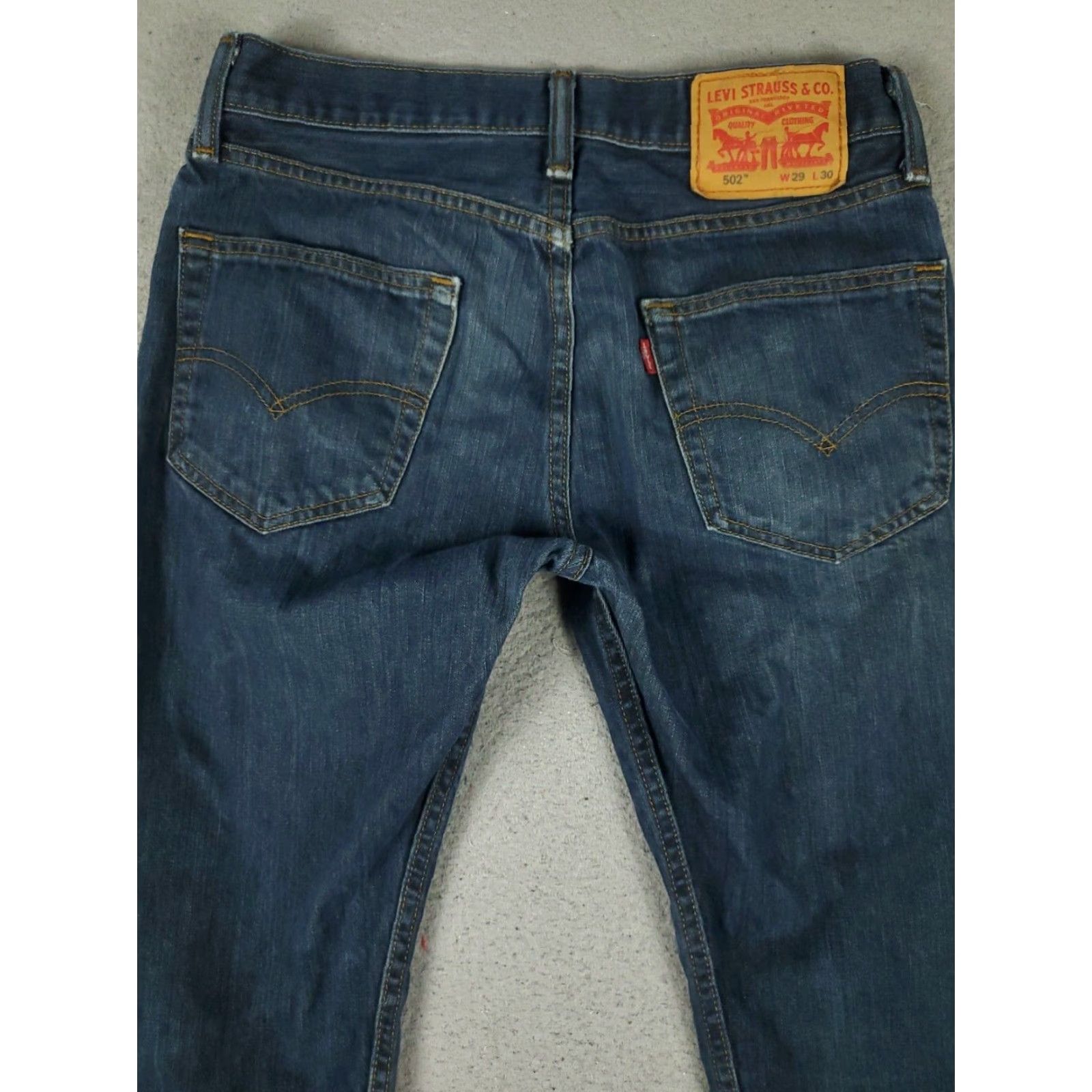 Levi's Levis Mens Jeans 29x28 Blue Taper Fit Extra Large XL Denim Pants Size US 29 - 7 Thumbnail