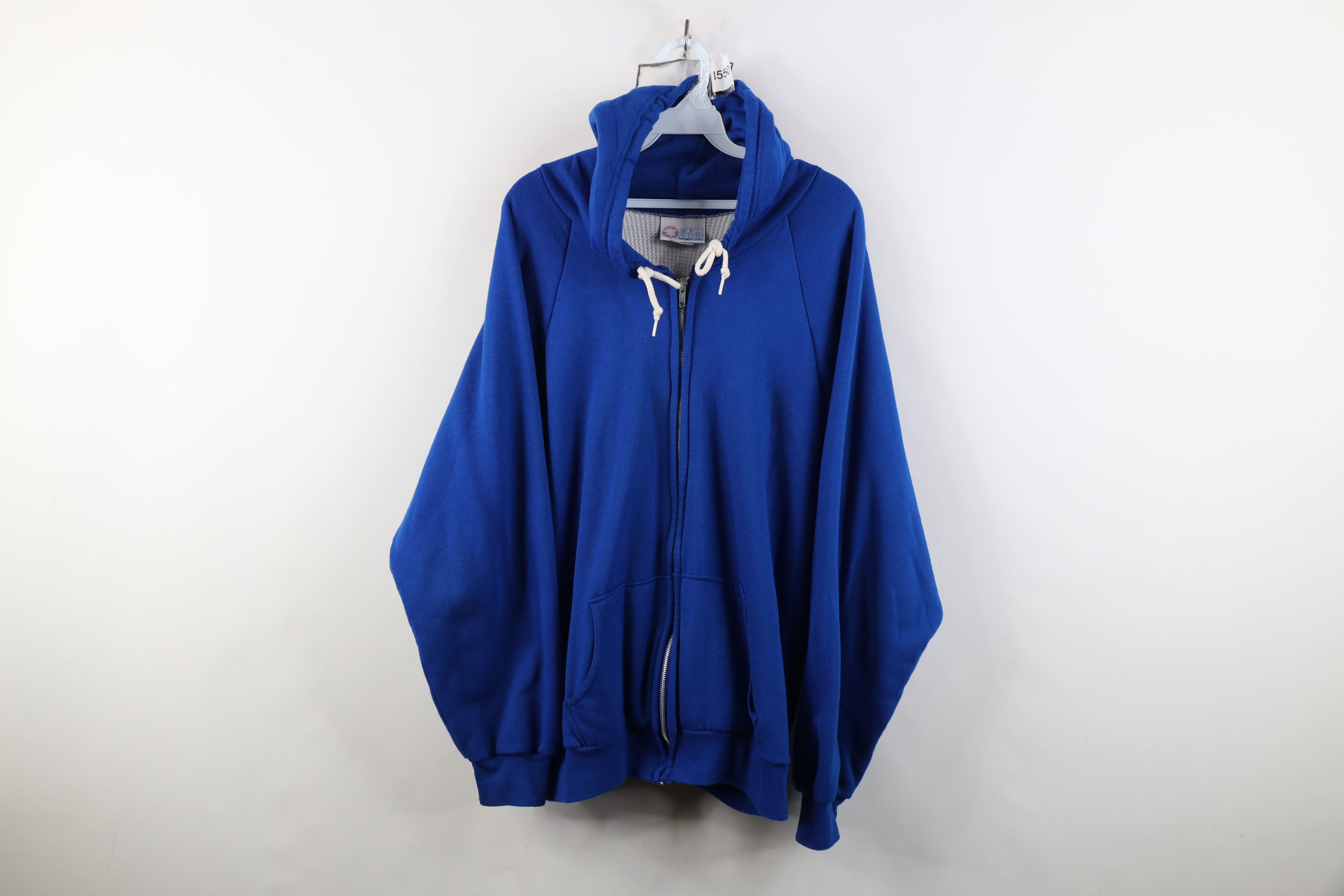 Vintage 70s 80s Streetwear Knit Lined Full Zip Hoodie USA