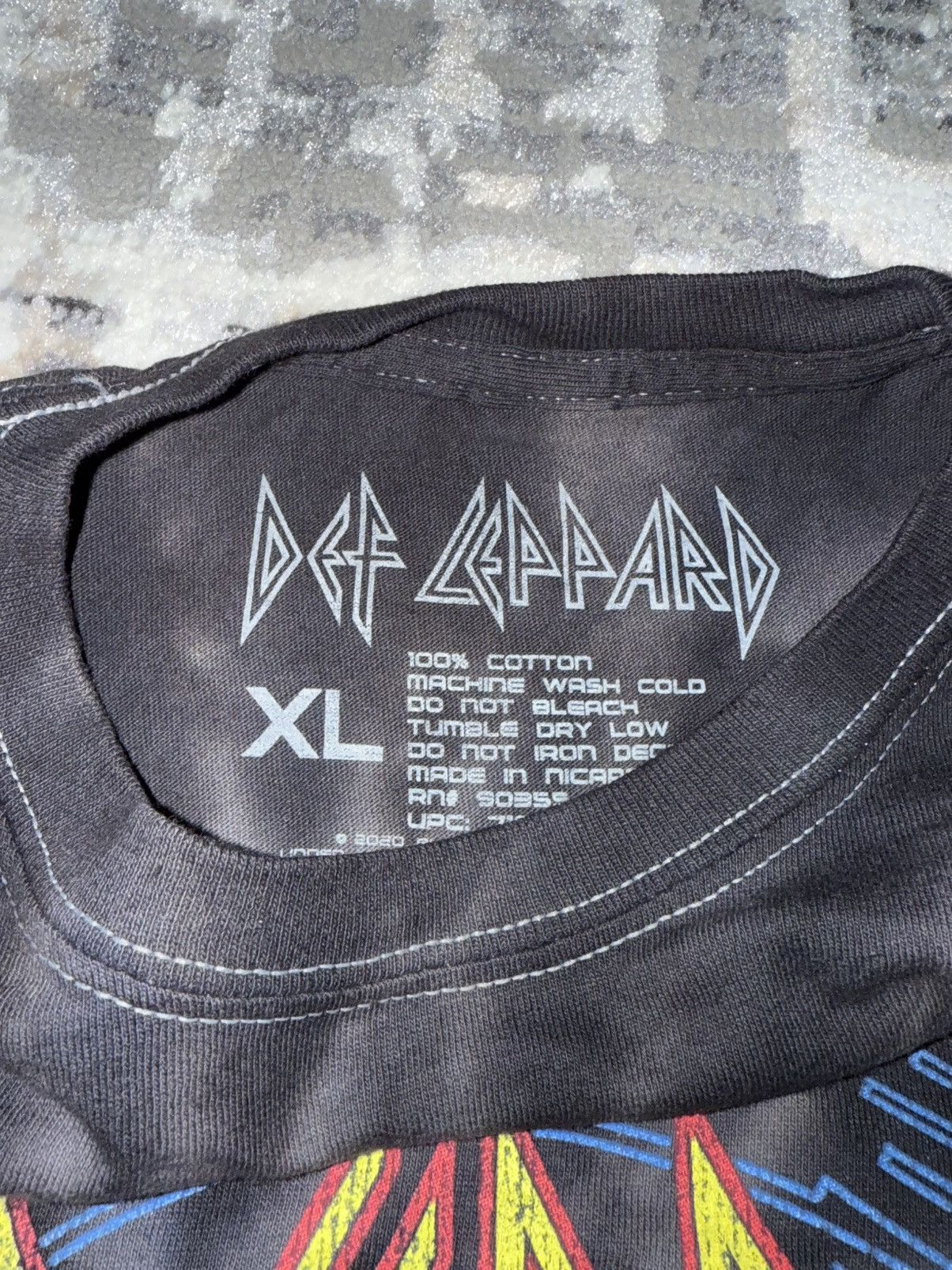Band Tees × Def Leppard Def Leppard Hysteria T shirt Size XL - Gray / Black Tie Dye Size US XL / EU 56 / 4 - 2 Thumbnail