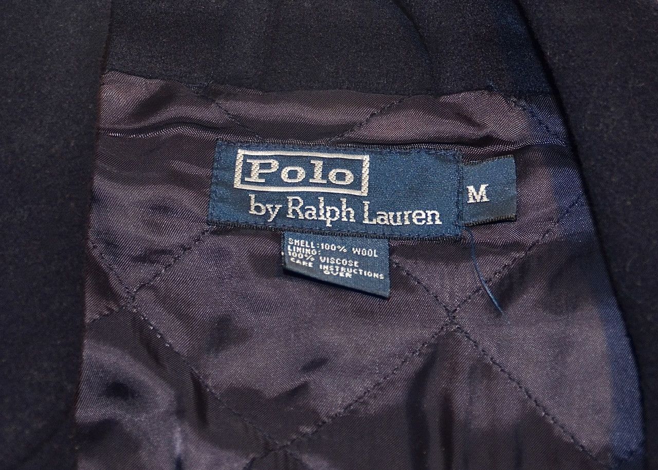 Polo Ralph Lauren Vintage Polo Ralph Lauren Wool Zip Jacket Navy Small Size US M / EU 48-50 / 2 - 7 Thumbnail