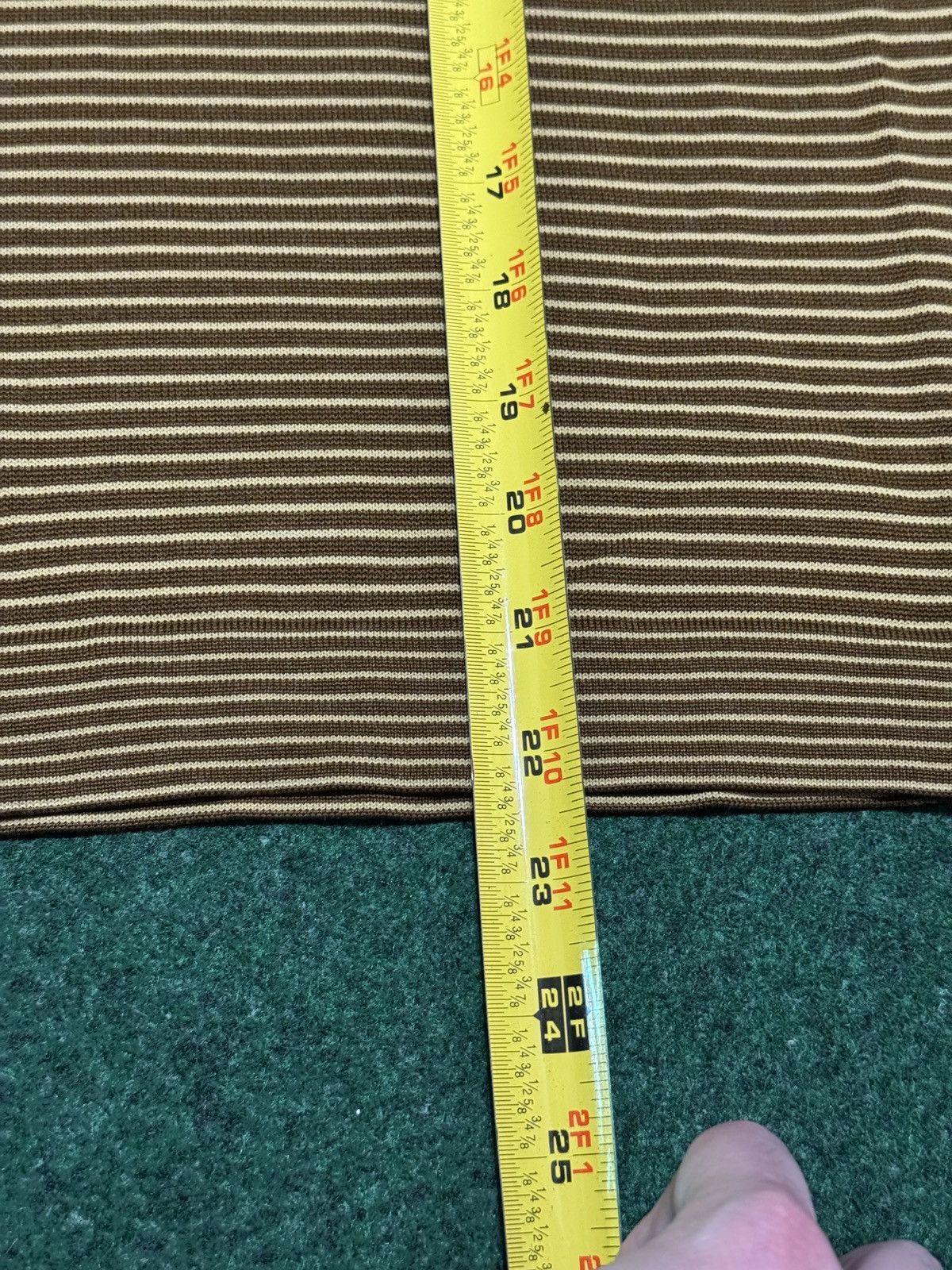 McGregor Vtg 70s McGregor Retro XS Brown Stripped 19x22 Polo Shirt Size US XS / EU 42 / 0 - 5 Thumbnail