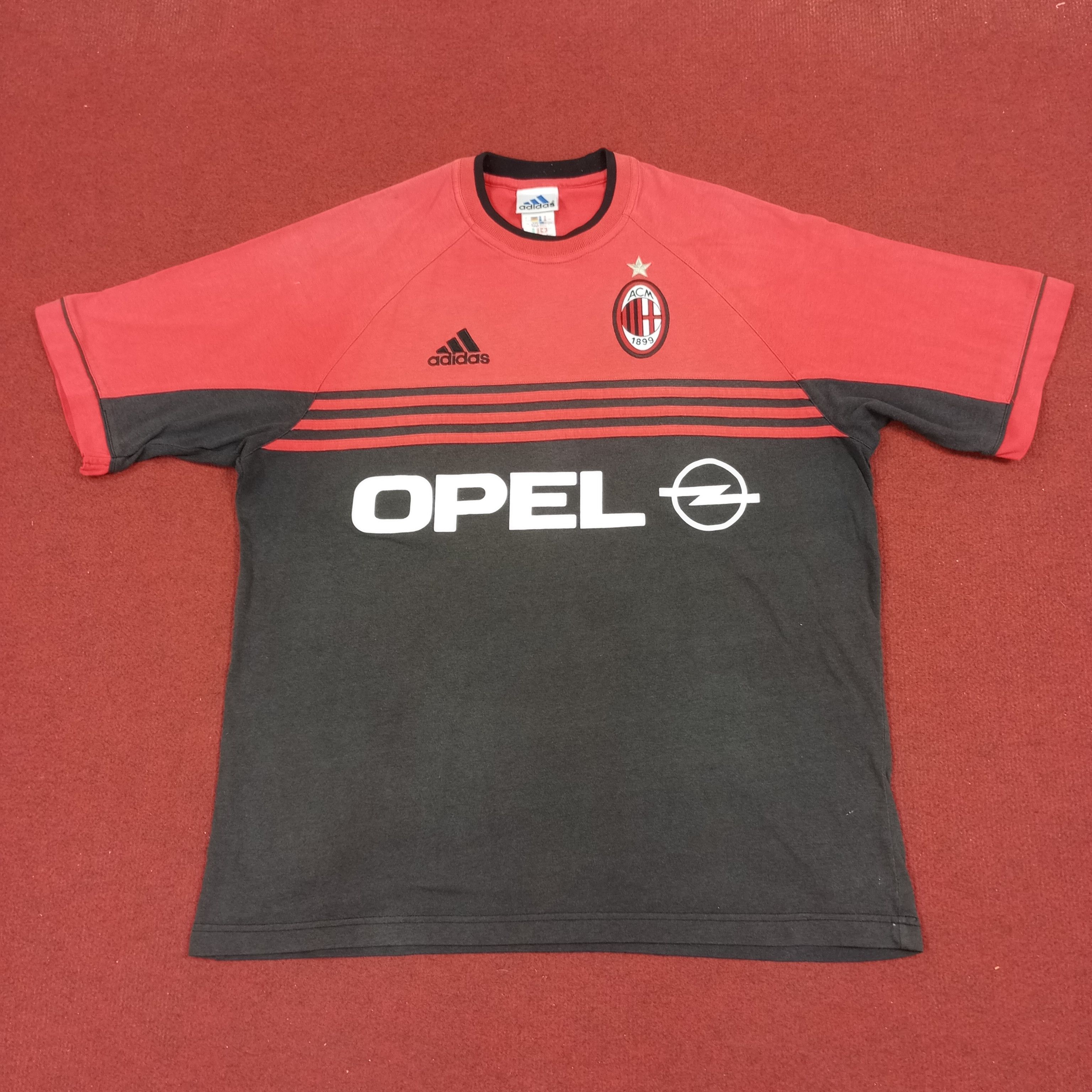 Adidas × Vintage Adidas AC Milan Opel Soccer Football Club Tshirt Size US XL / EU 56 / 4 - 1 Thumbnail