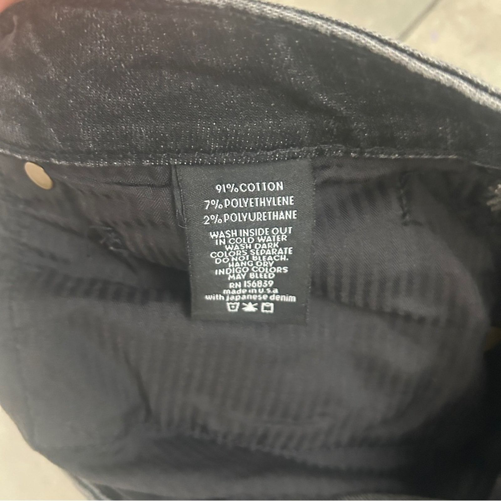 MONFRERE Monfrere Deniro black marfa straight denim jeans 34 Size US 34 / EU 50 - 5 Thumbnail