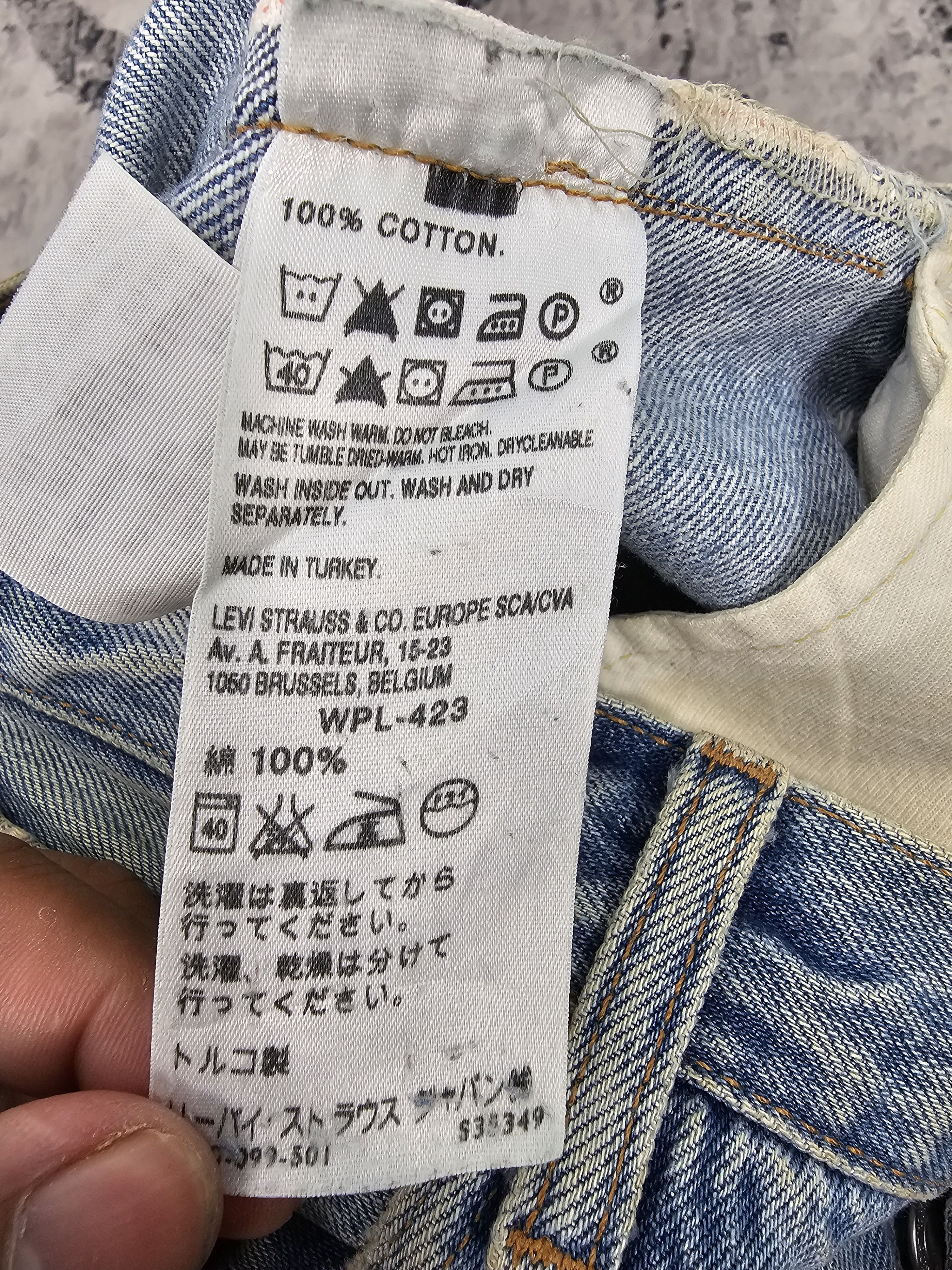 Levi's Vintage Clothing Vtg LEVIS 501 Redline Ripped Rusty Repro Jeans L0442 Size US 33 - 18 Thumbnail